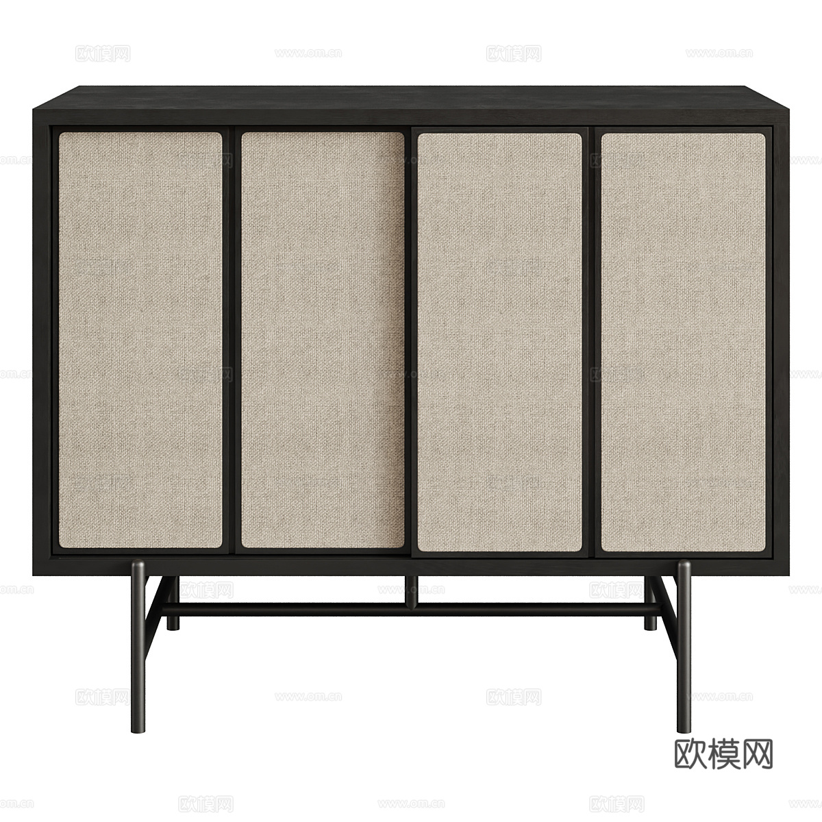 新中式侘寂 HEALS 帆布装饰柜3d模型