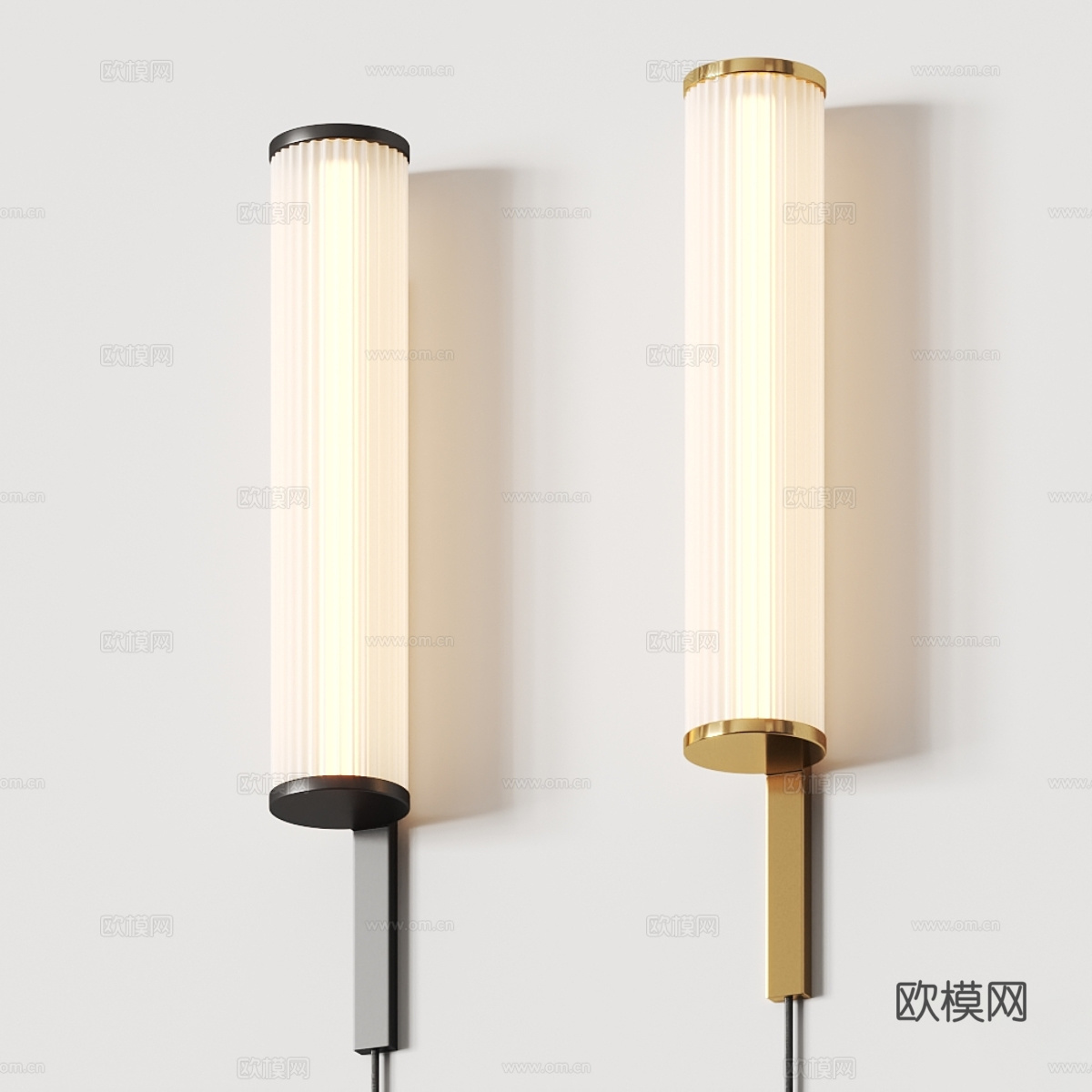 新中式轻奢装饰壁灯3d模型