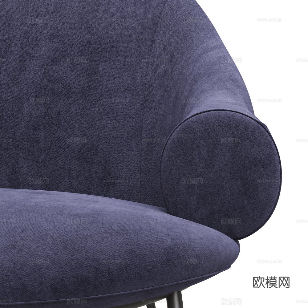 现代意式极简休闲椅3d模型