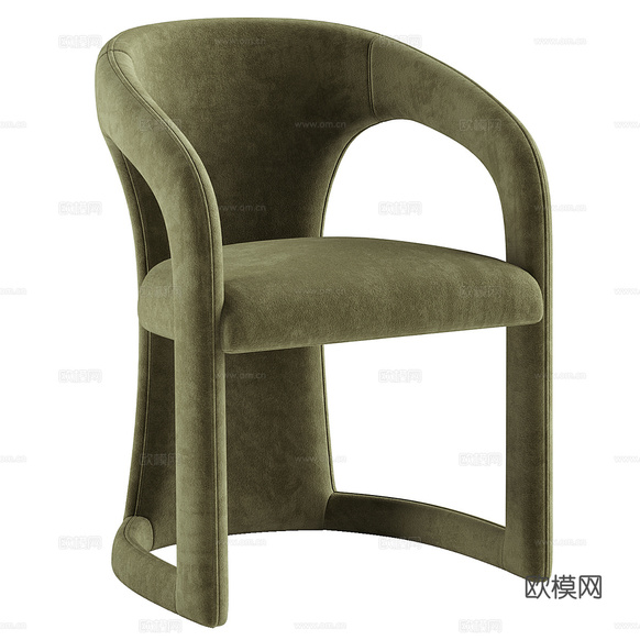 现代意式轻奢 Archie 餐椅3d模型下载(渲染图2)