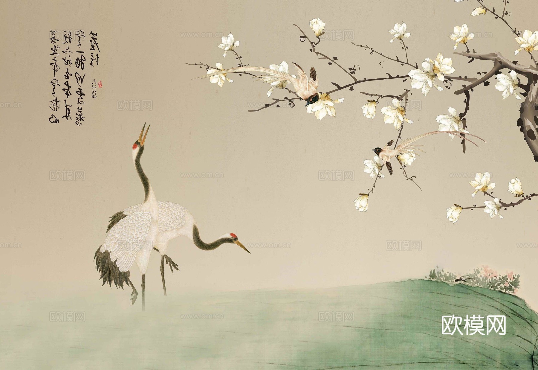 新中式花鸟动物画