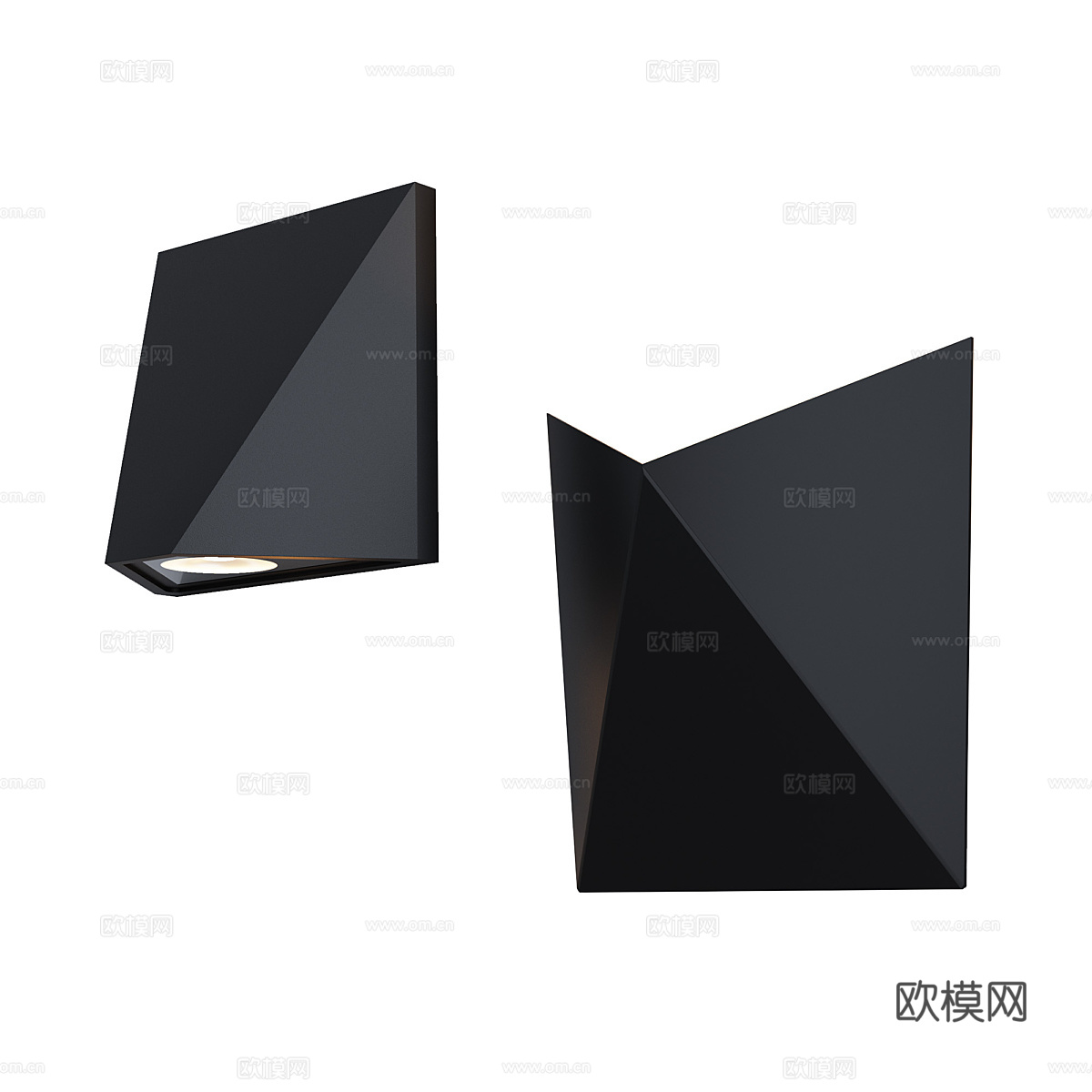 现代户外壁灯3d模型下载