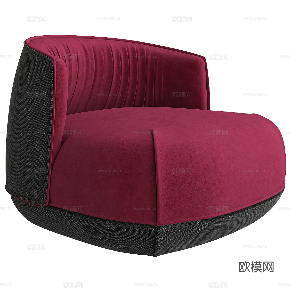 现代意式 Brioni up 扶手椅3d模型