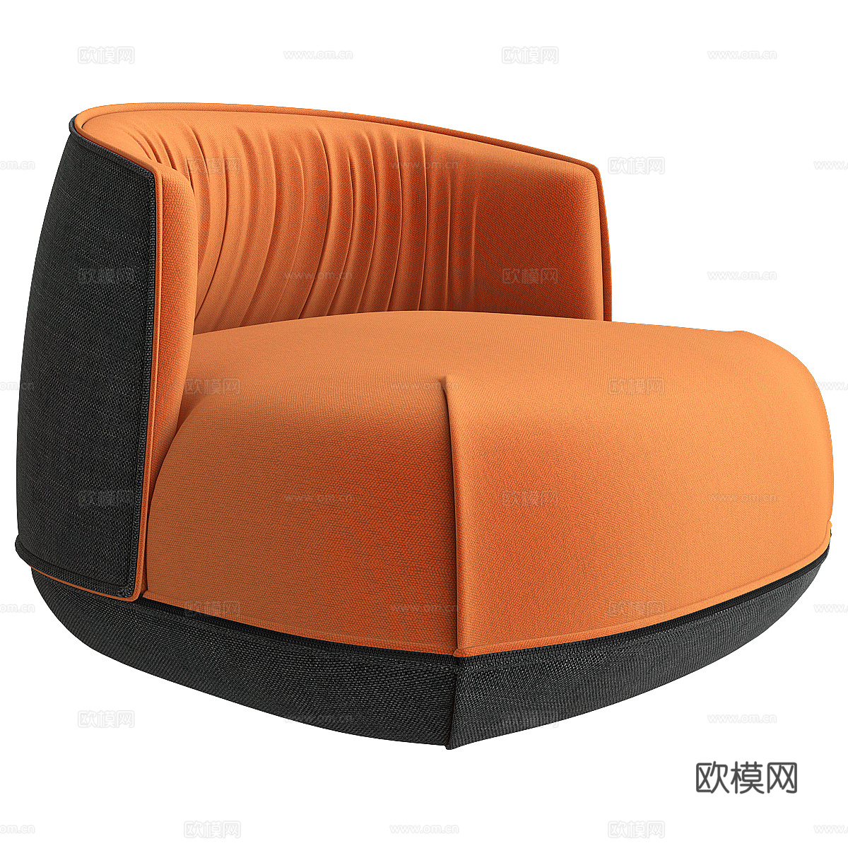 现代意式 Brioni up 扶手椅3d模型