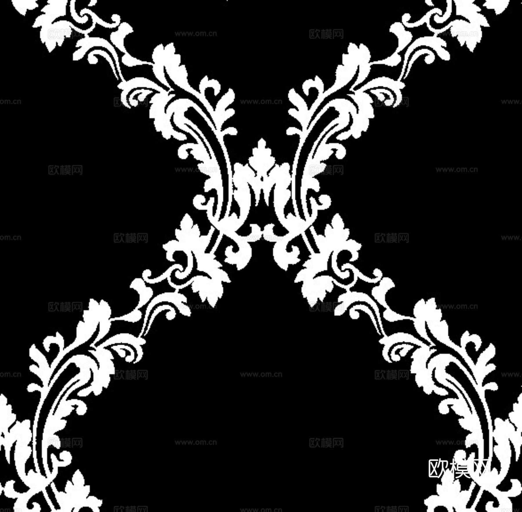 现代黑白 装饰花纹 黑白贴图 漂亮素材黑白下载