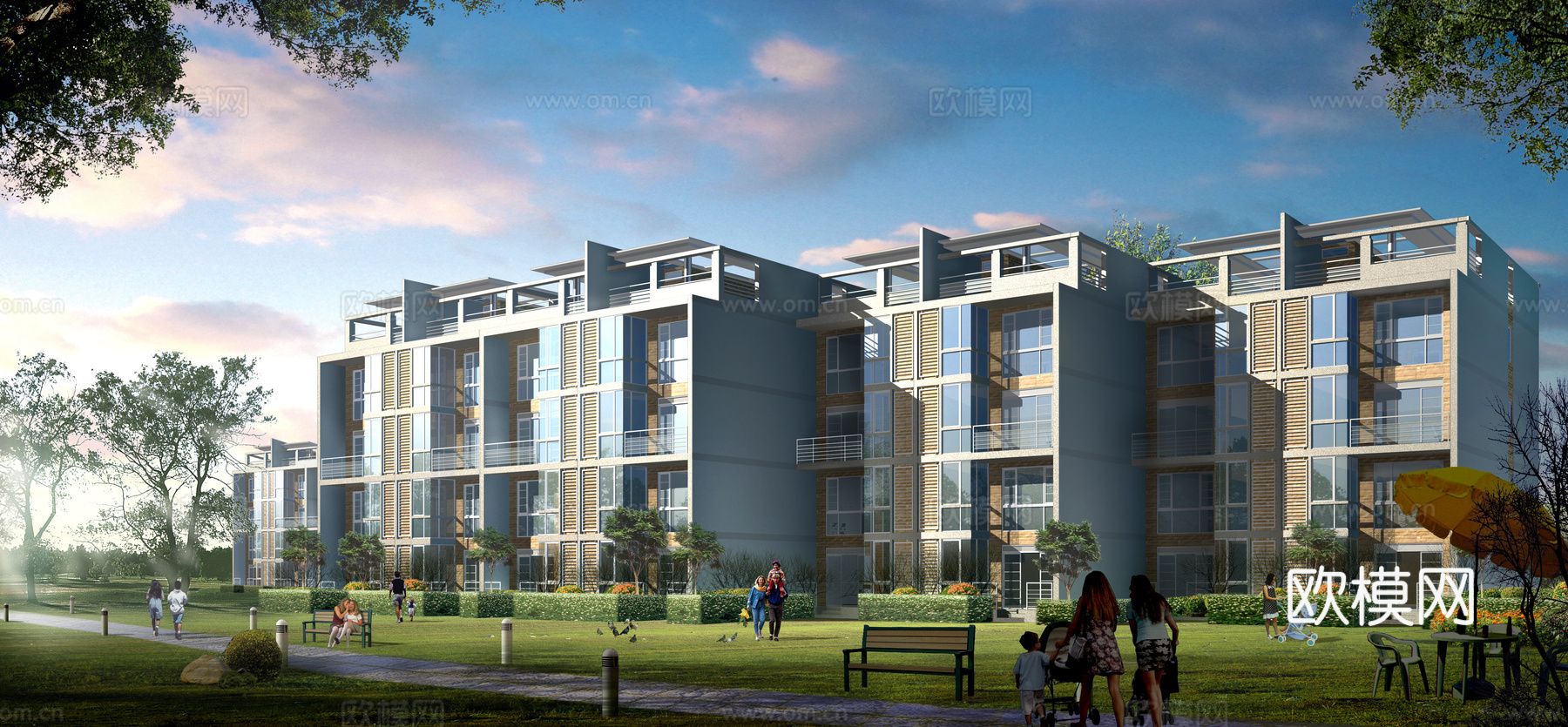 环境贴图 城市环境 现代环境 都市风景下载