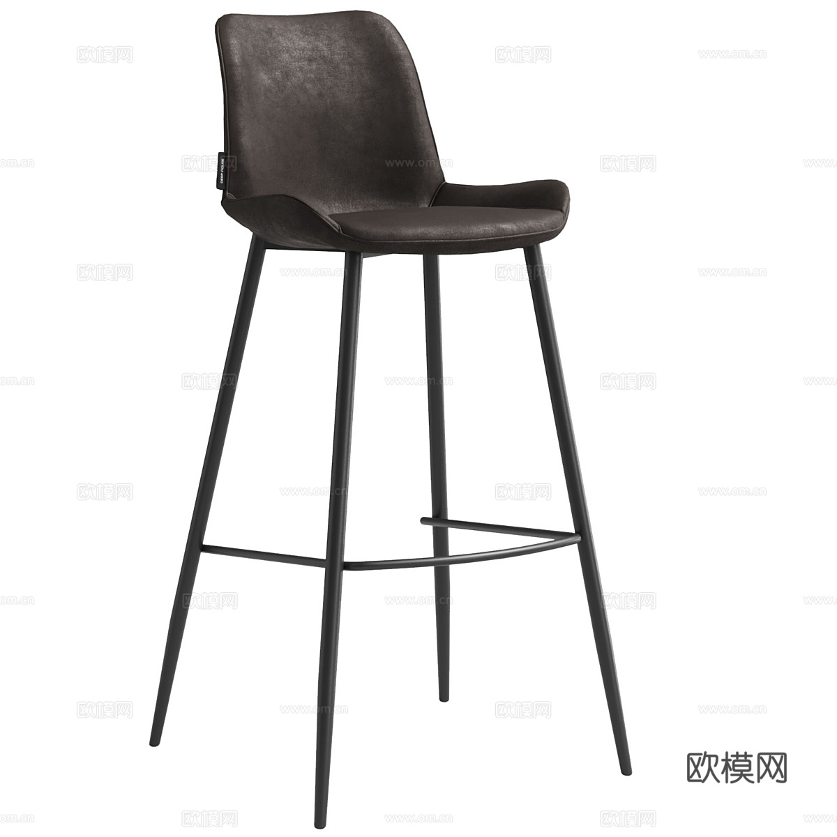 现代意式吧台椅3d模型
