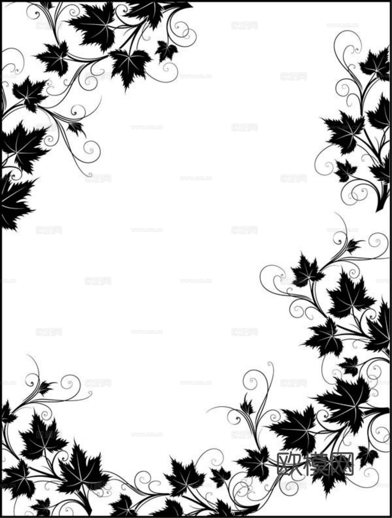现代黑白 装饰花纹 黑白贴图 漂亮素材黑白