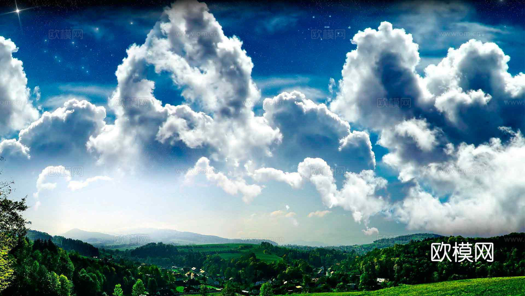 现代天空 蓝天白云 天空外景 白天下载