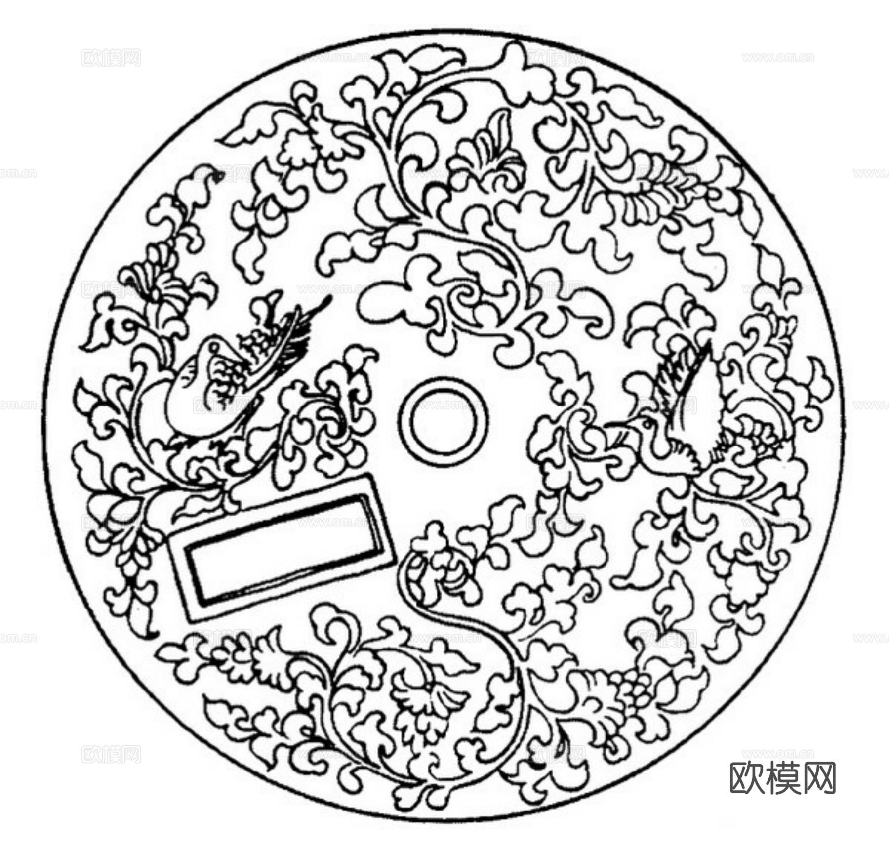 现代黑白 装饰花纹 黑白贴图 漂亮素材黑白下载