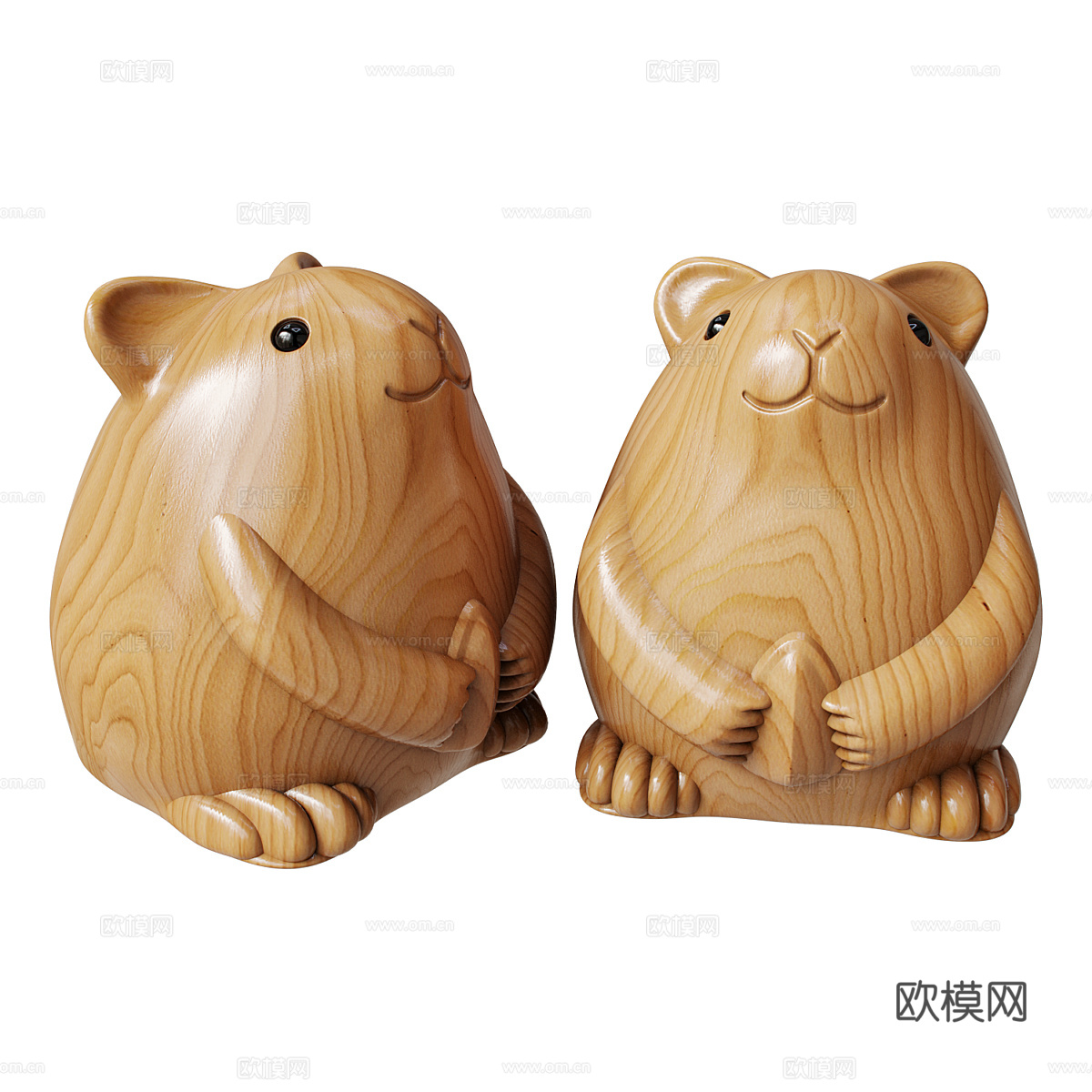 现代简约装饰摆件 雕塑 动物摆件 松鼠摆件3d模型
