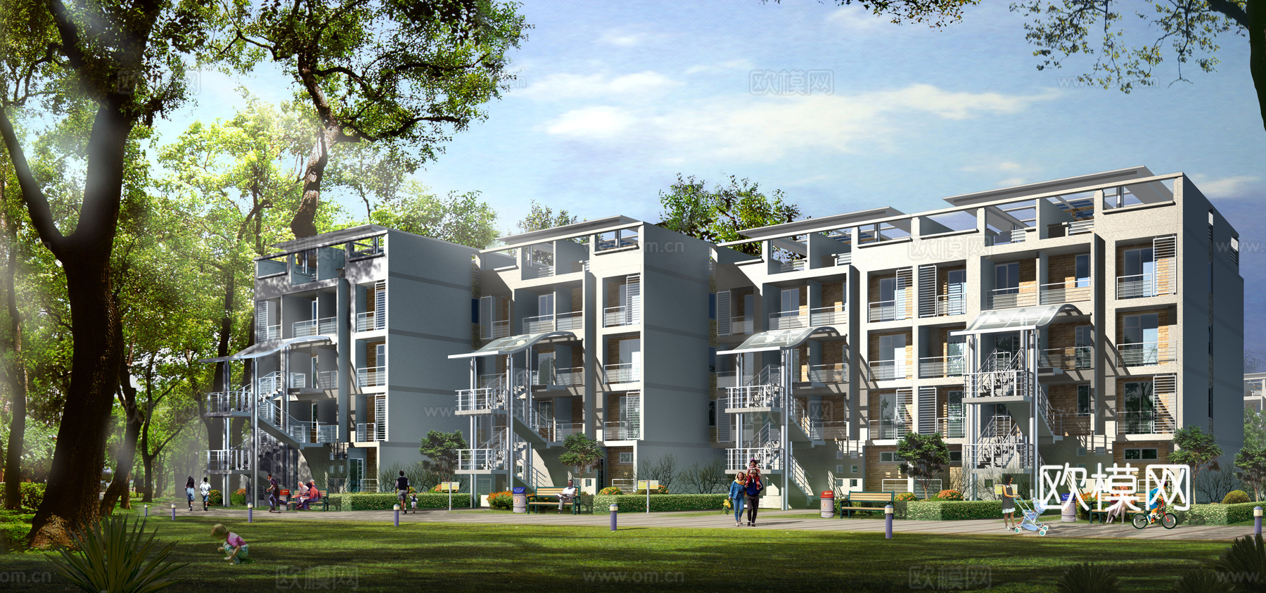 环境贴图 城市环境 现代环境 都市风景下载