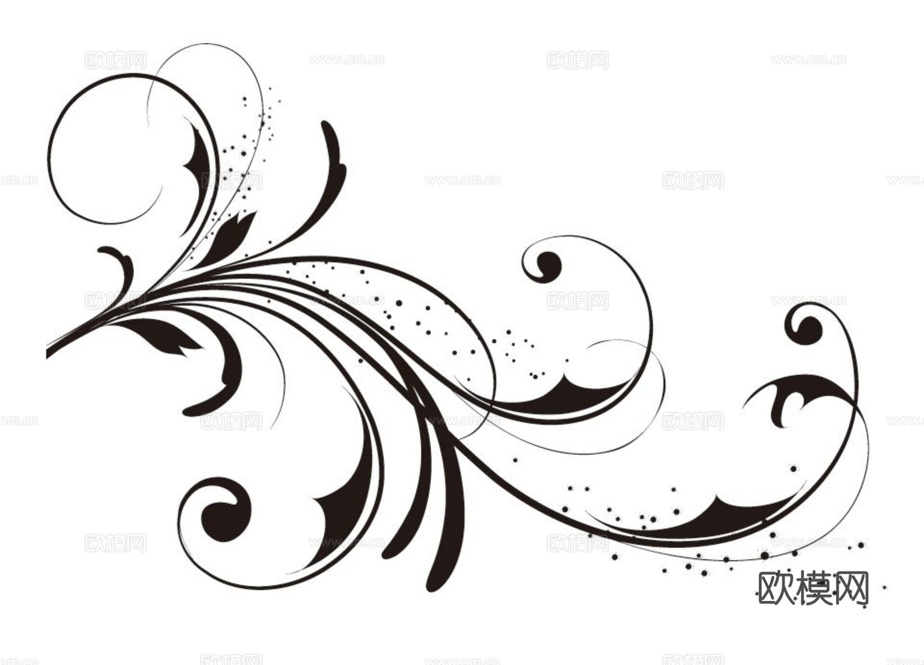 现代黑白 装饰花纹 黑白贴图 漂亮素材黑白下载