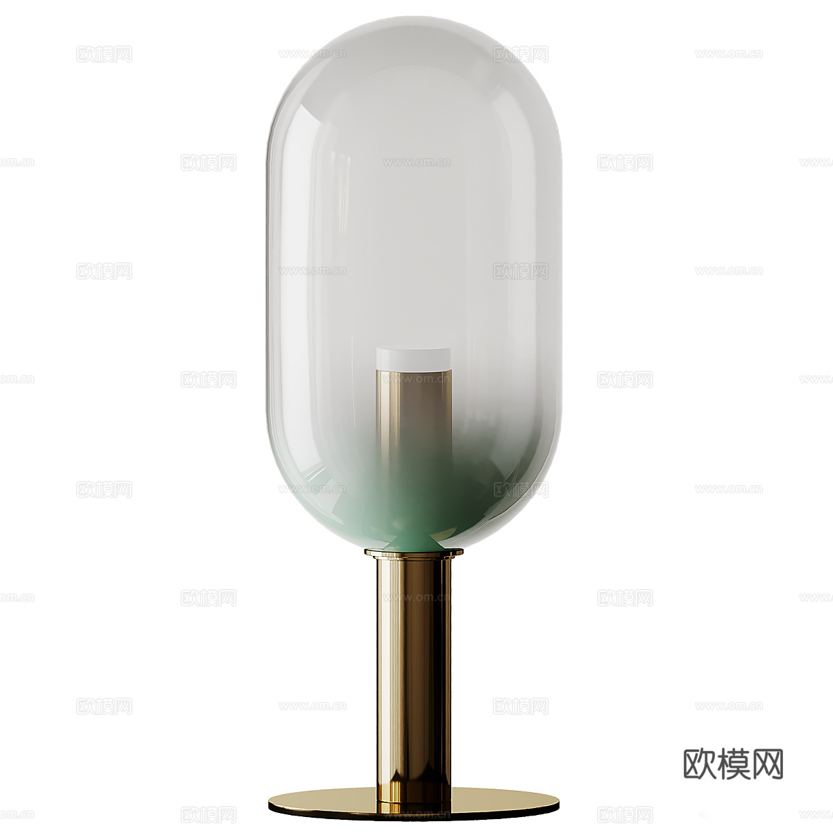 新中式轻奢装饰台灯3d模型
