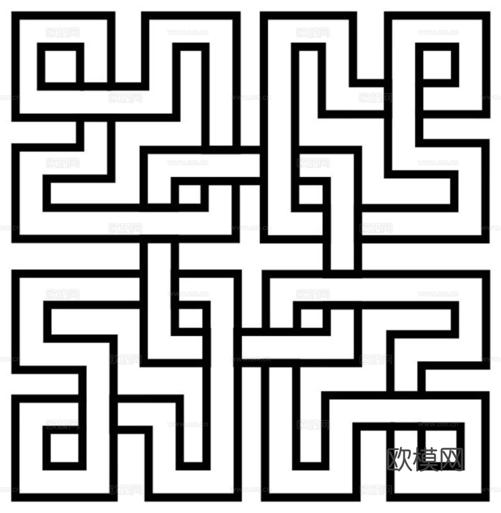 现代黑白 装饰花纹 黑白贴图 漂亮素材黑白下载