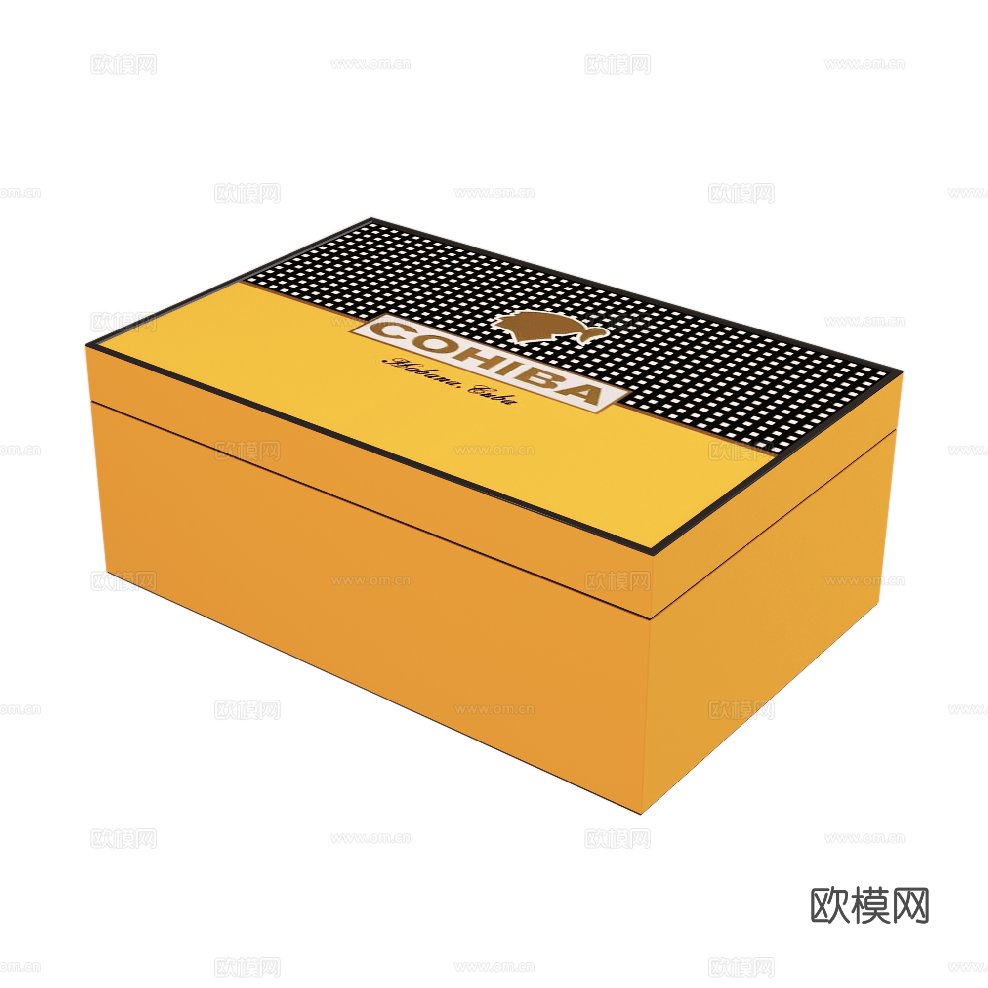 高希霸雪茄 雪茄香烟 雪茄盒 保湿盒3d模型