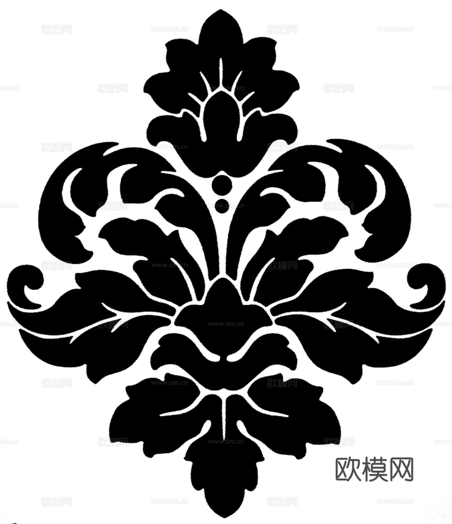 现代黑白 装饰花纹 黑白贴图 漂亮素材黑白下载