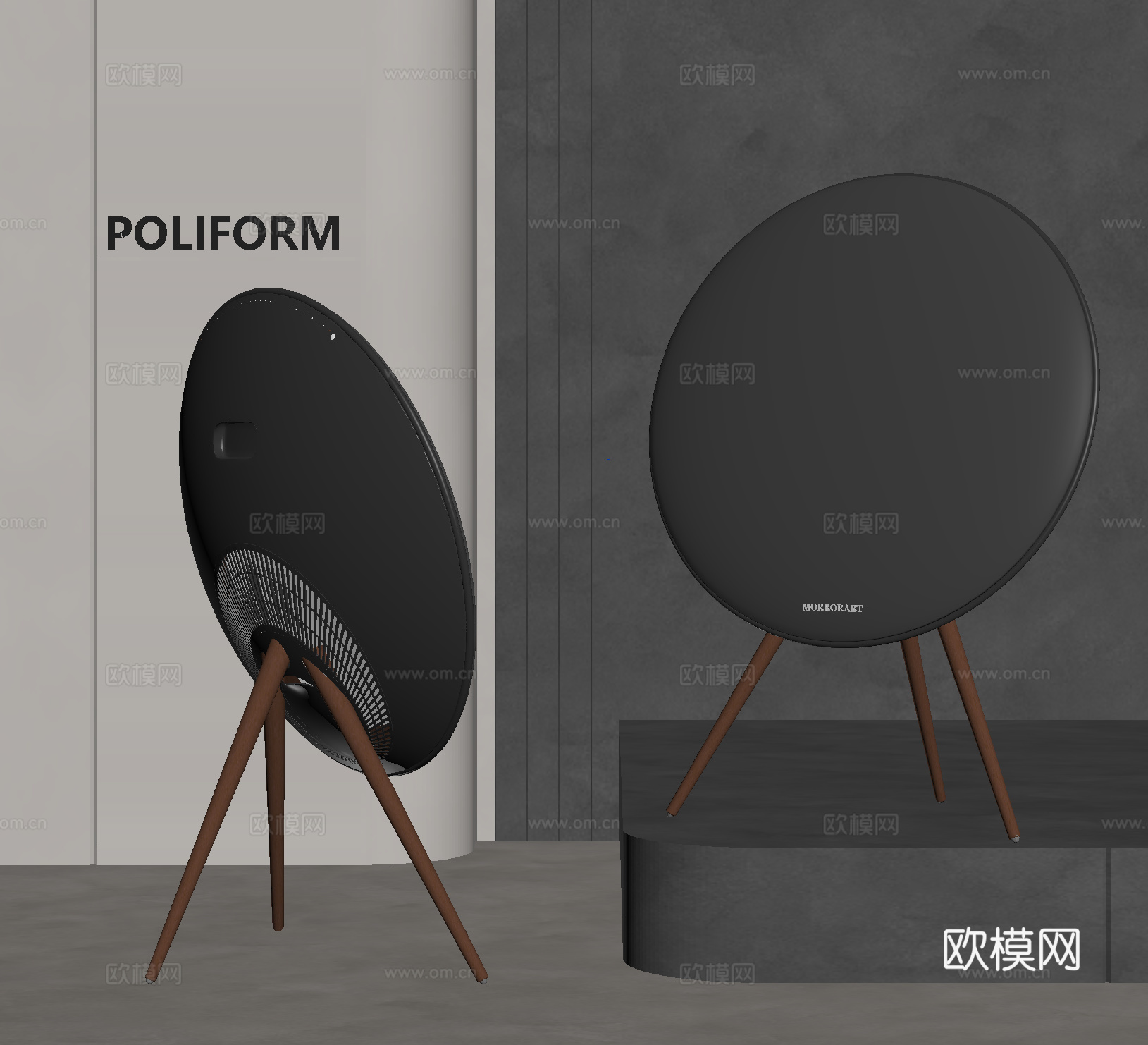 音响 落地音箱su模型
