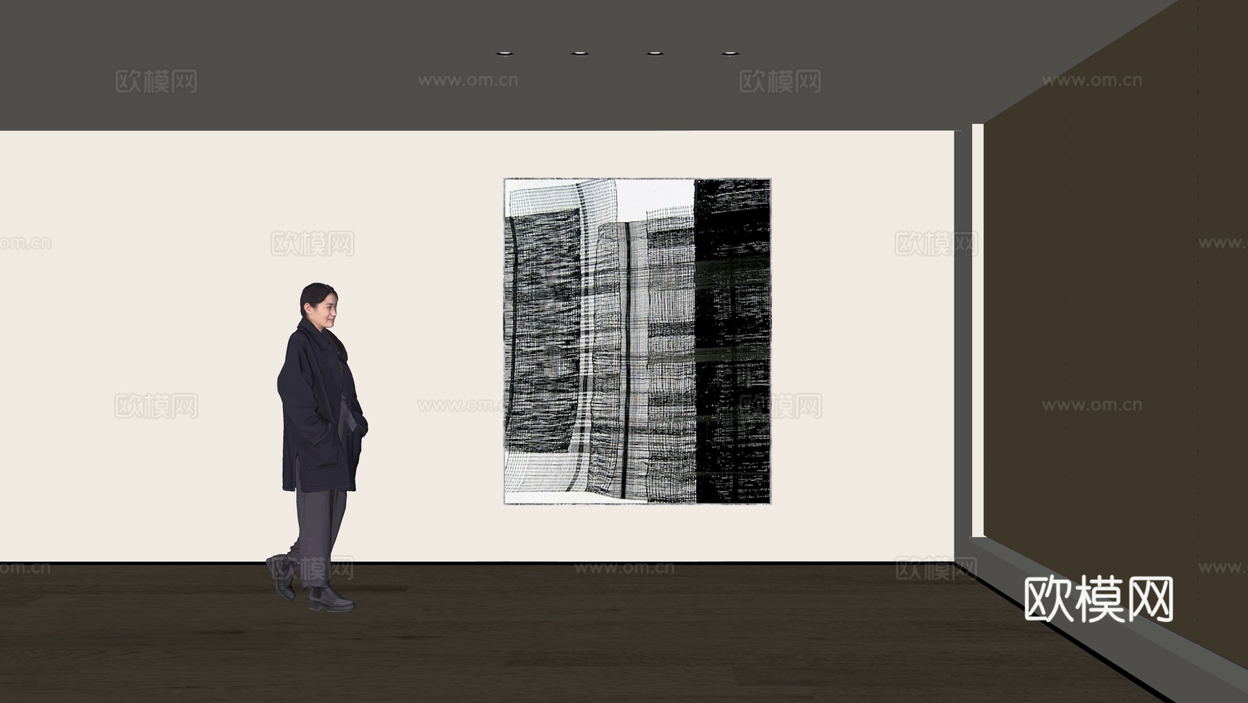现代装饰画su模型