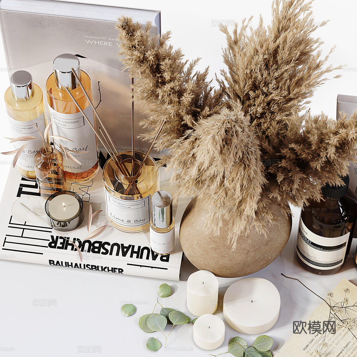浴室饰品摆件 洗护用品3d模型