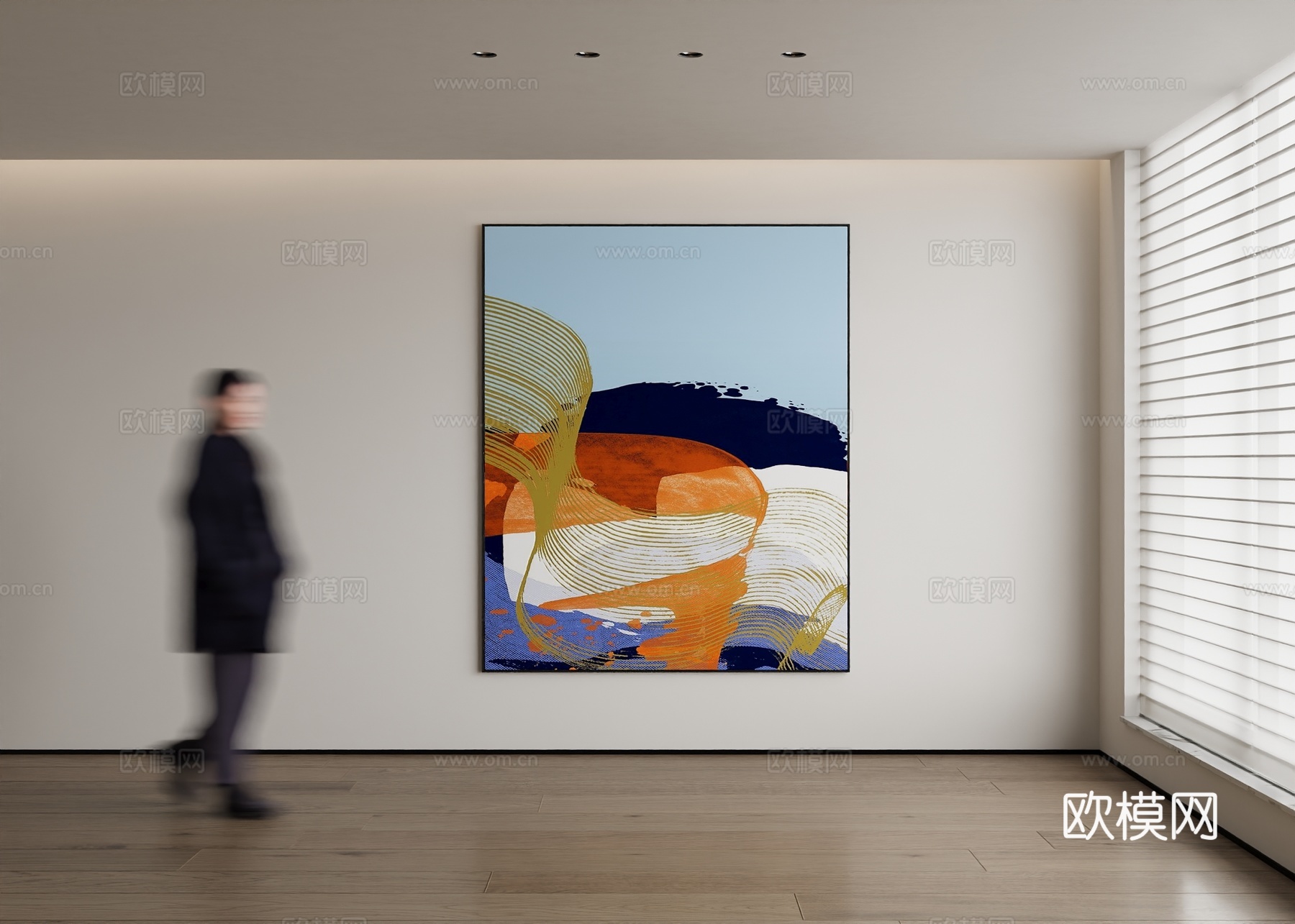 现代装饰画su模型