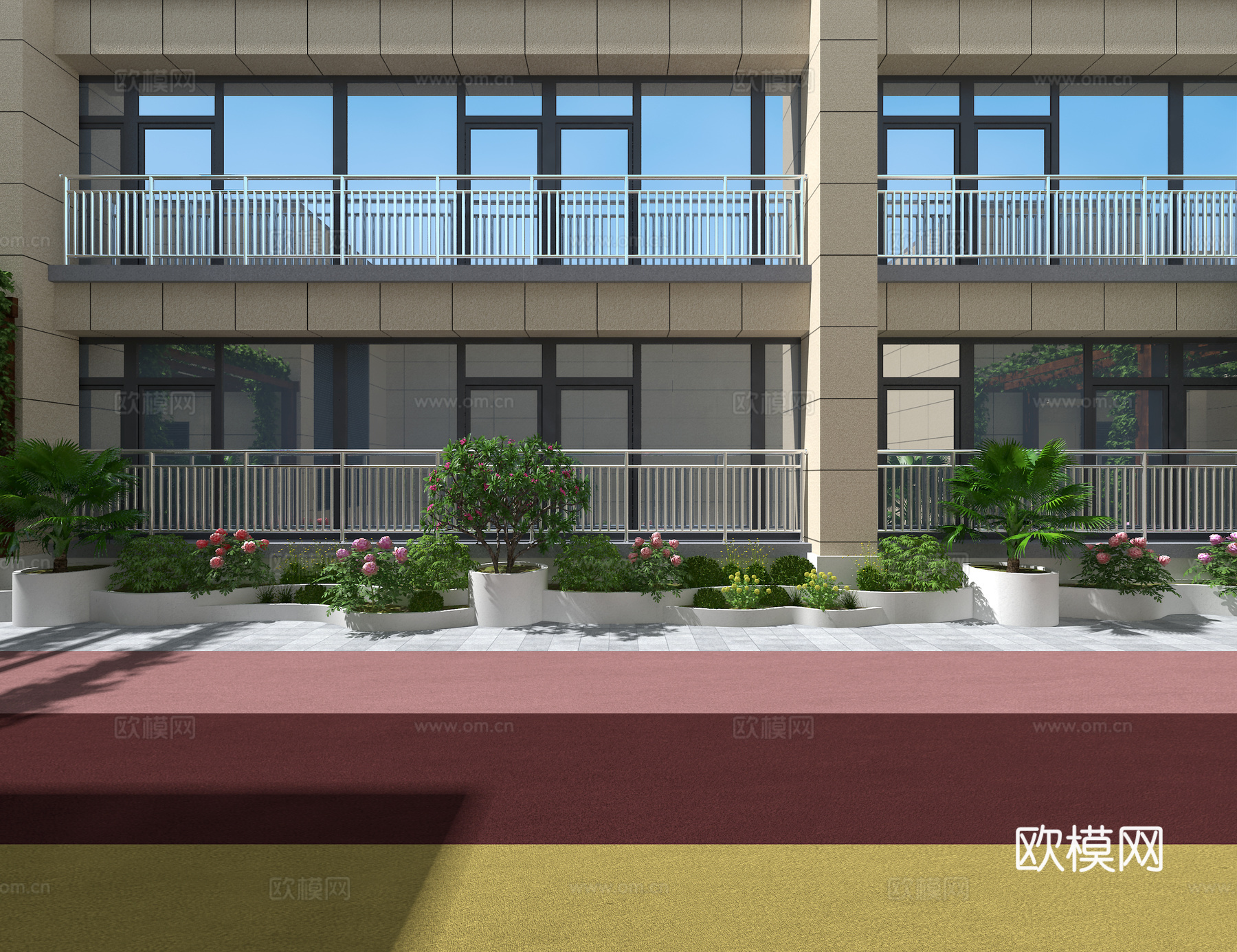 屋顶景观3d模型