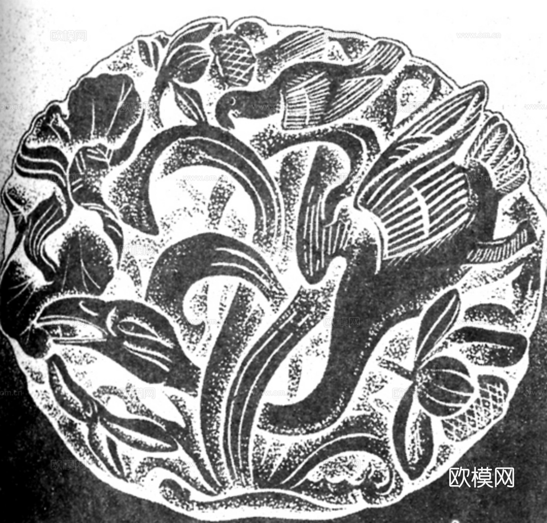 现代黑白 装饰花纹 黑白贴图 漂亮素材黑白下载