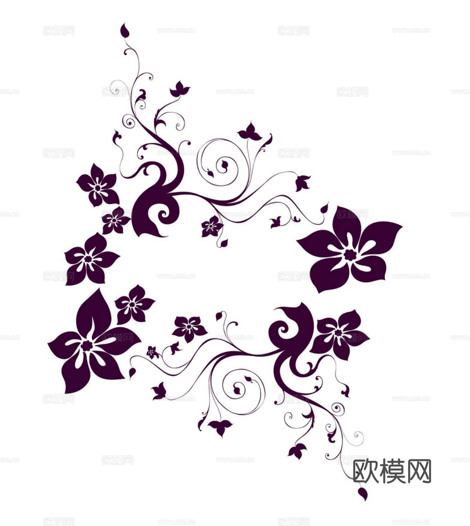 现代黑白 装饰花纹 黑白贴图 漂亮素材黑白下载