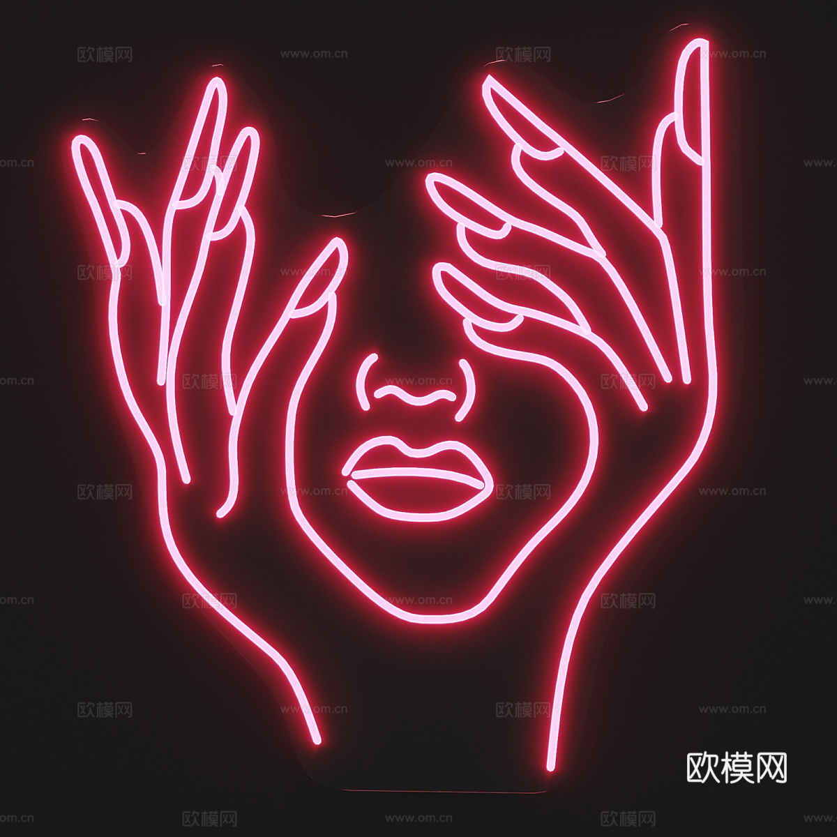 霓虹灯3d模型