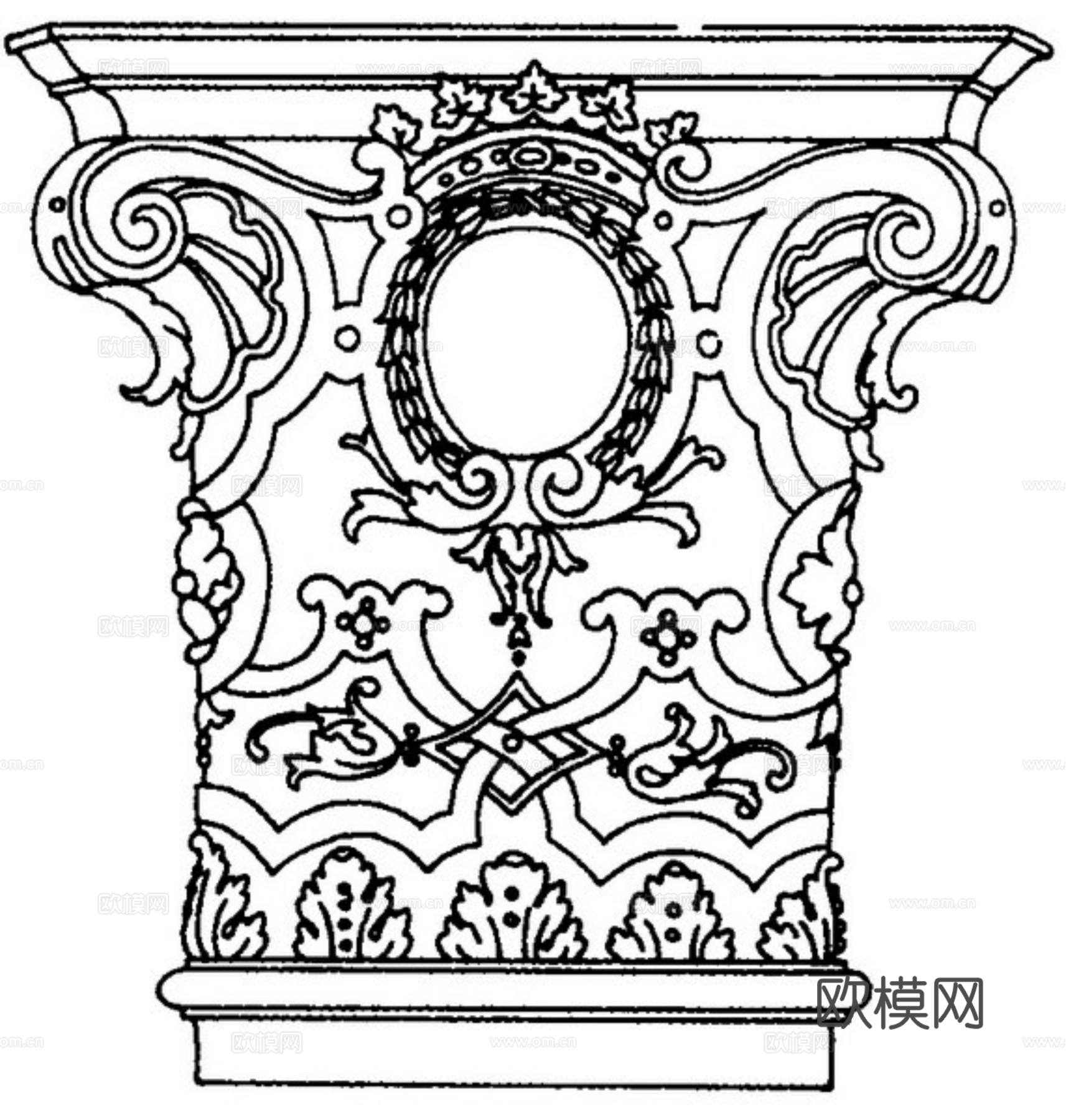 现代黑白 装饰花纹 黑白贴图 漂亮素材黑白下载