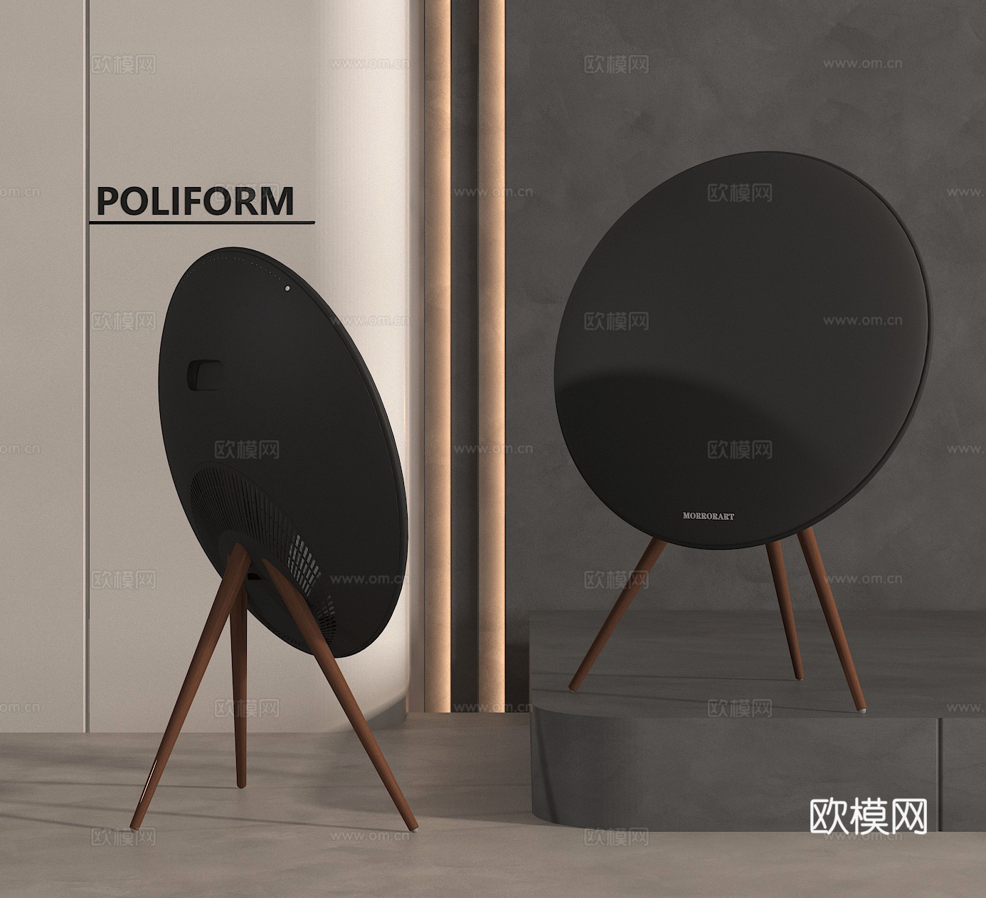 音响 落地音箱3d模型