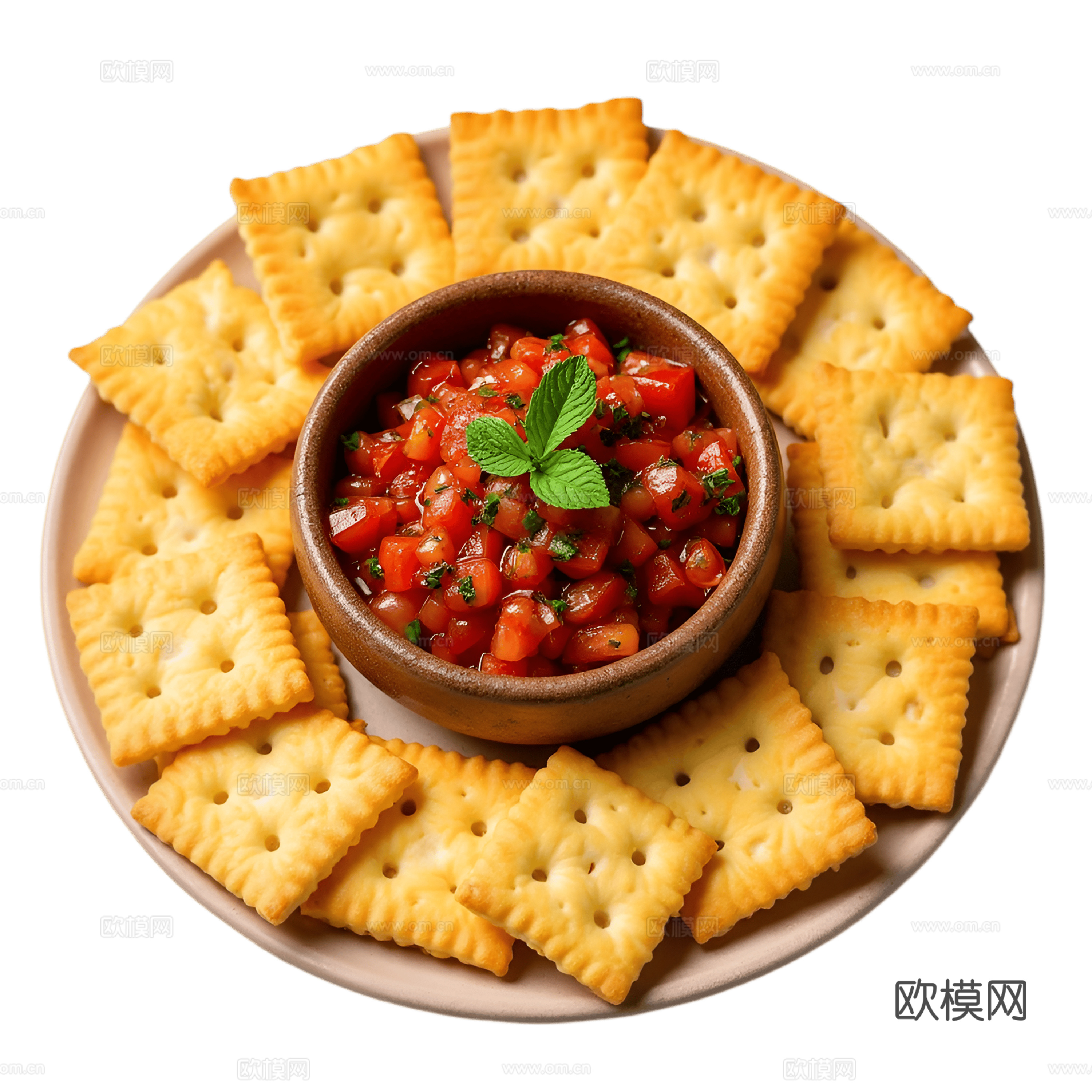 免抠饼干 美食 点心 番茄酱