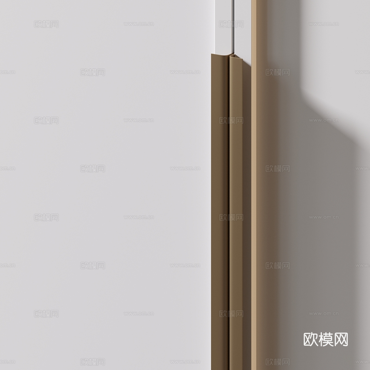现代极简衣柜3d模型
