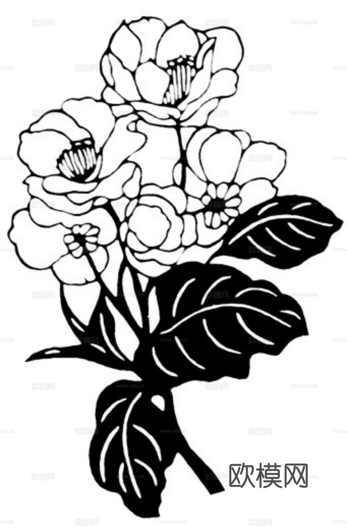 现代黑白 装饰花纹 黑白贴图 漂亮素材黑白下载