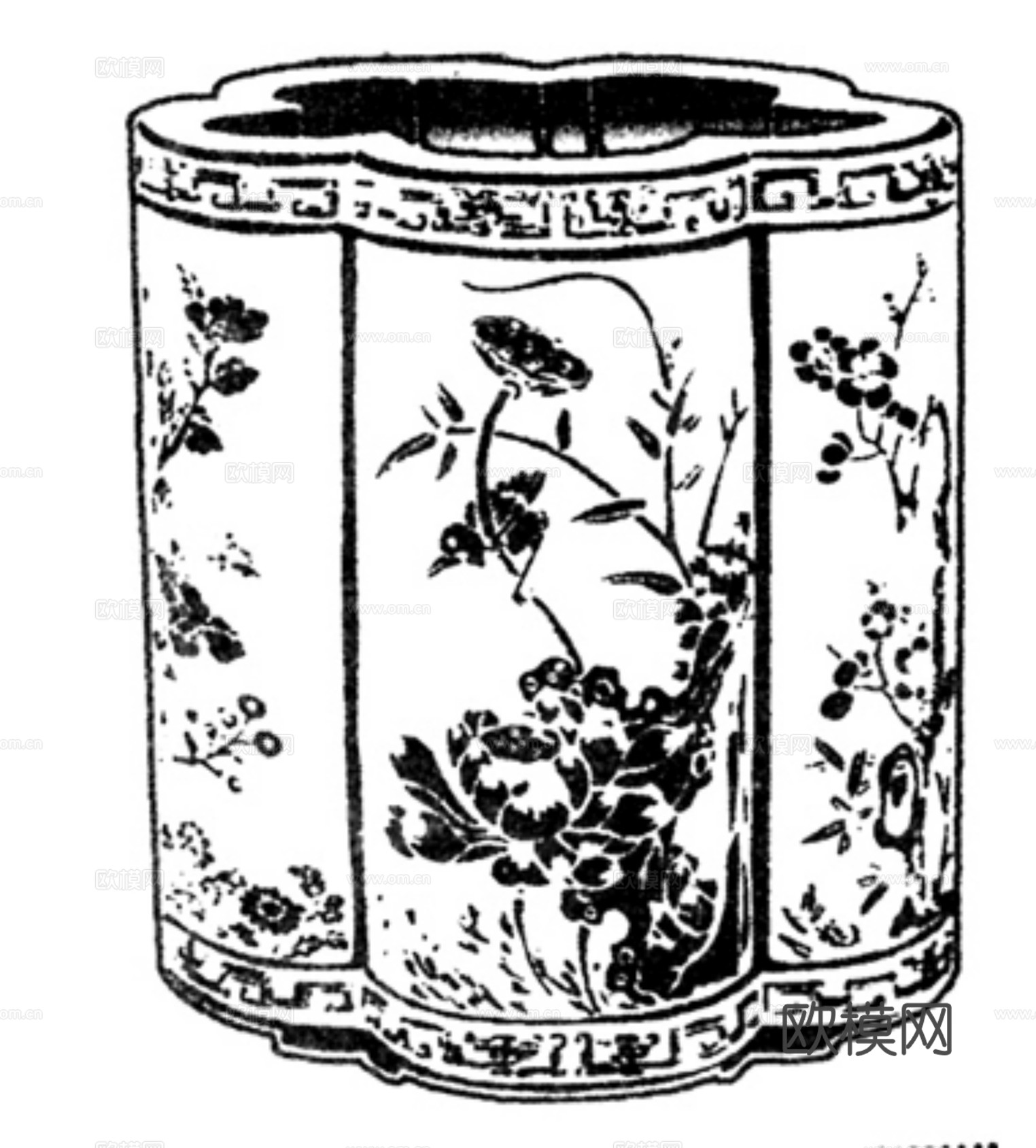 现代黑白 装饰花纹 黑白贴图 漂亮素材黑白下载