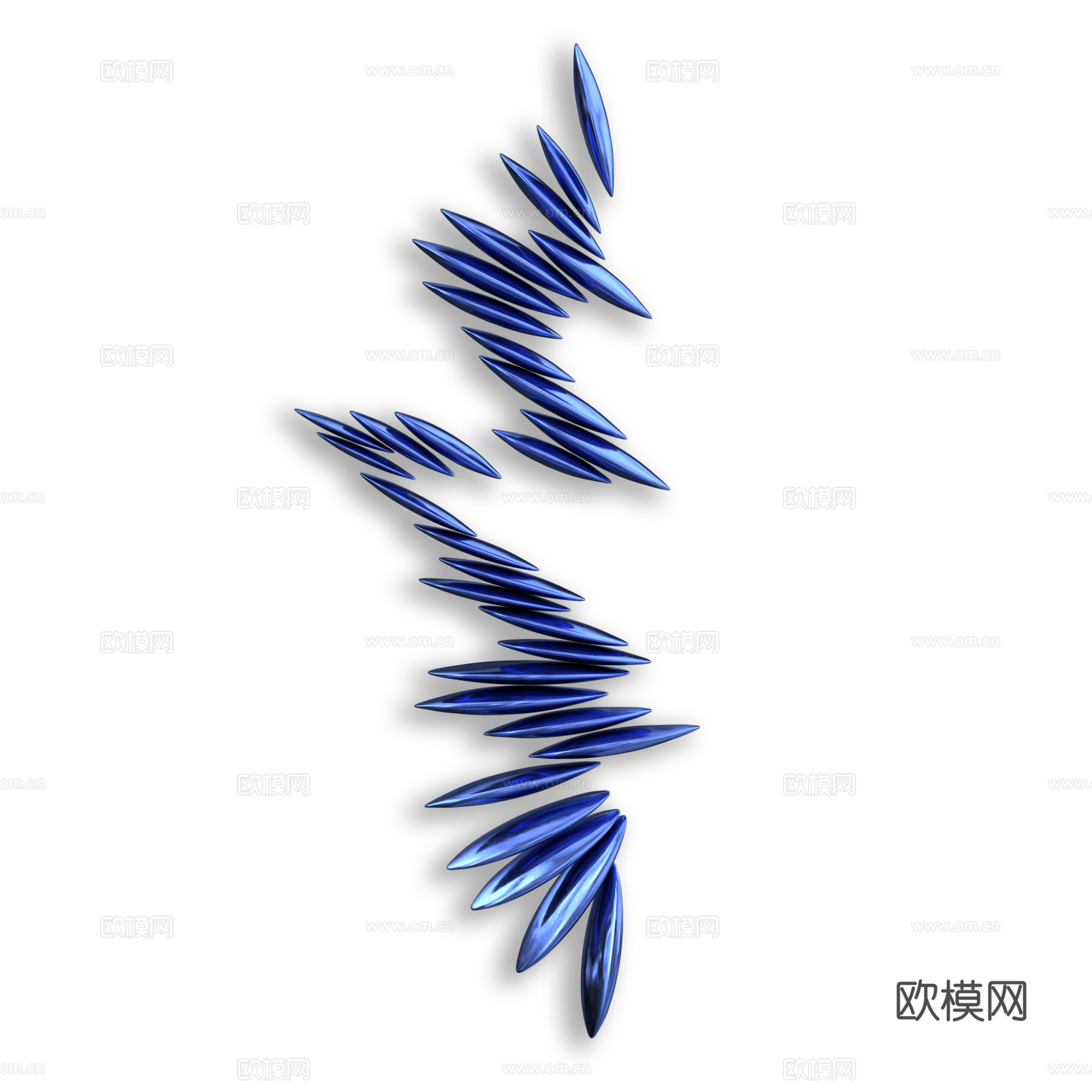 现代极简墙饰艺术挂件3d模型