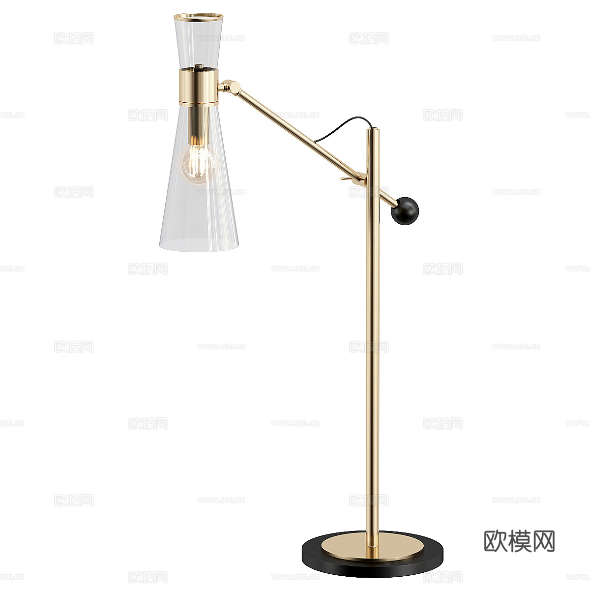 现代轻奢极简台灯3d模型