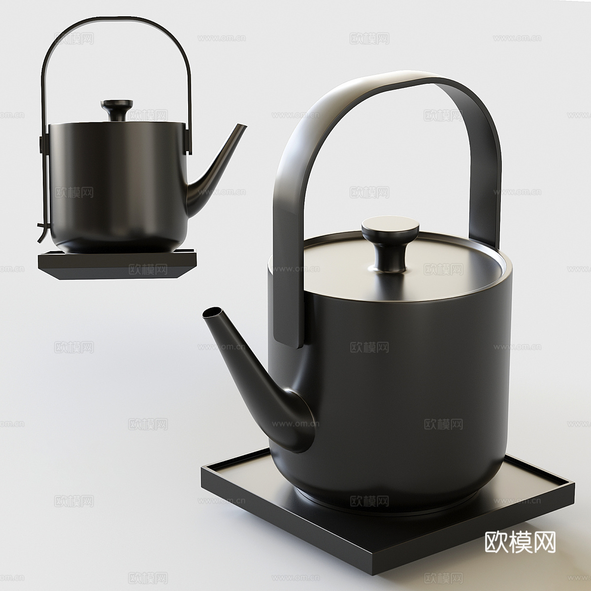 新中式茶具3d模型