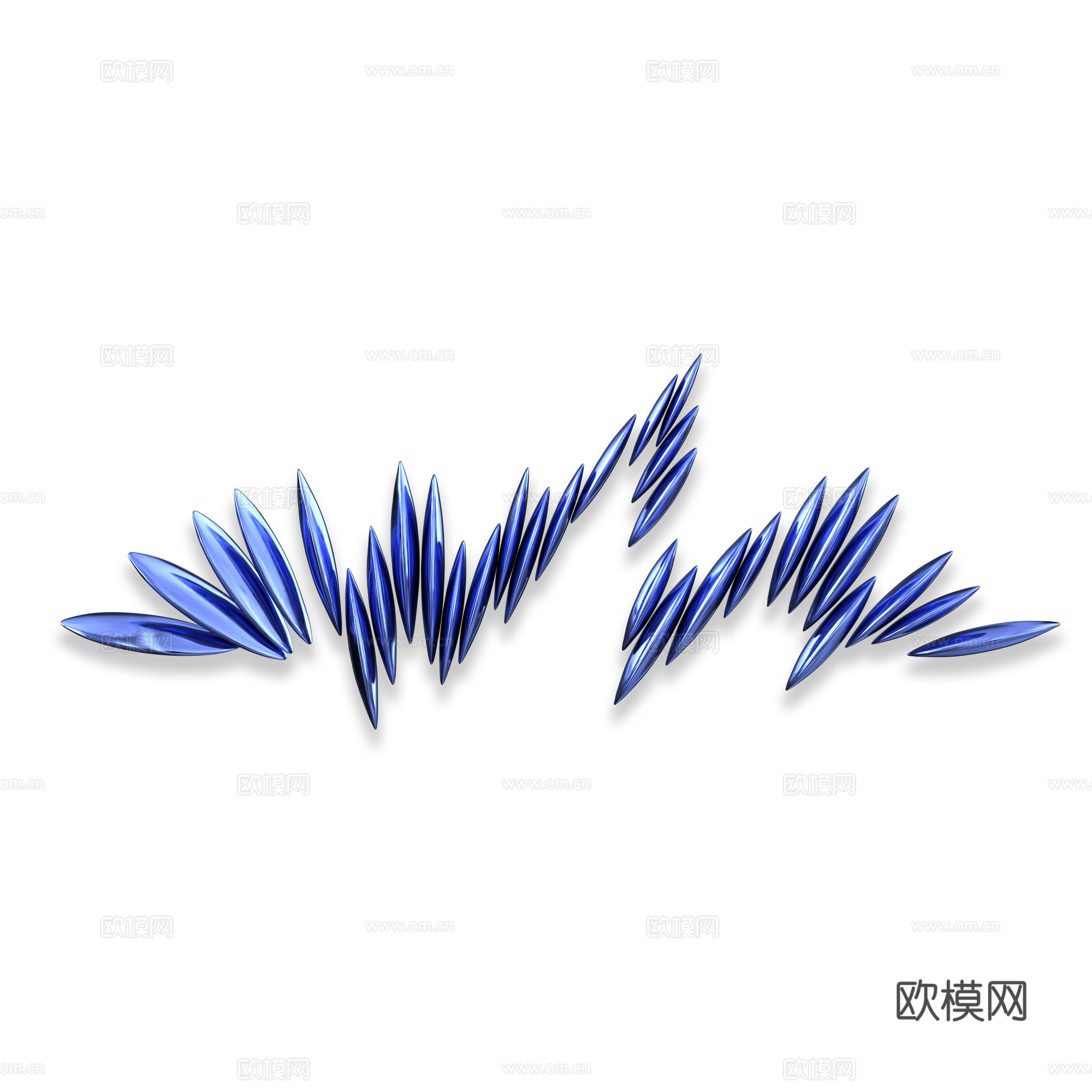 现代极简墙饰艺术挂件3d模型