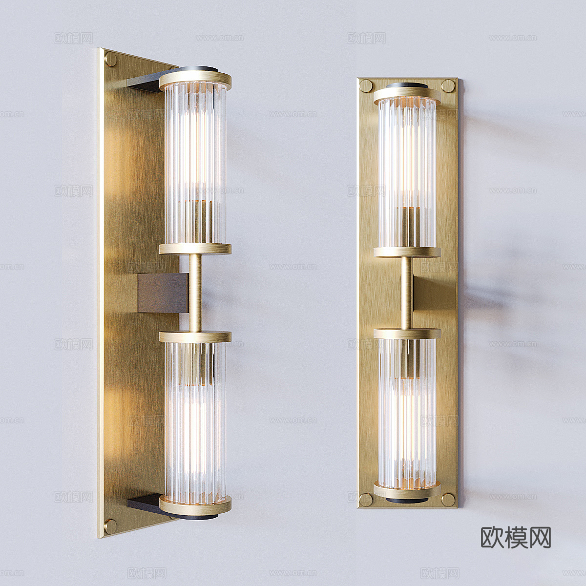 新中式轻奢装饰壁灯3d模型