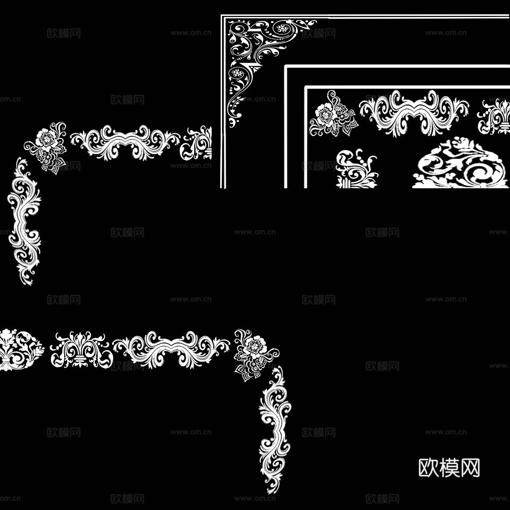 现代黑白 黑白贴图 漂亮素材黑白