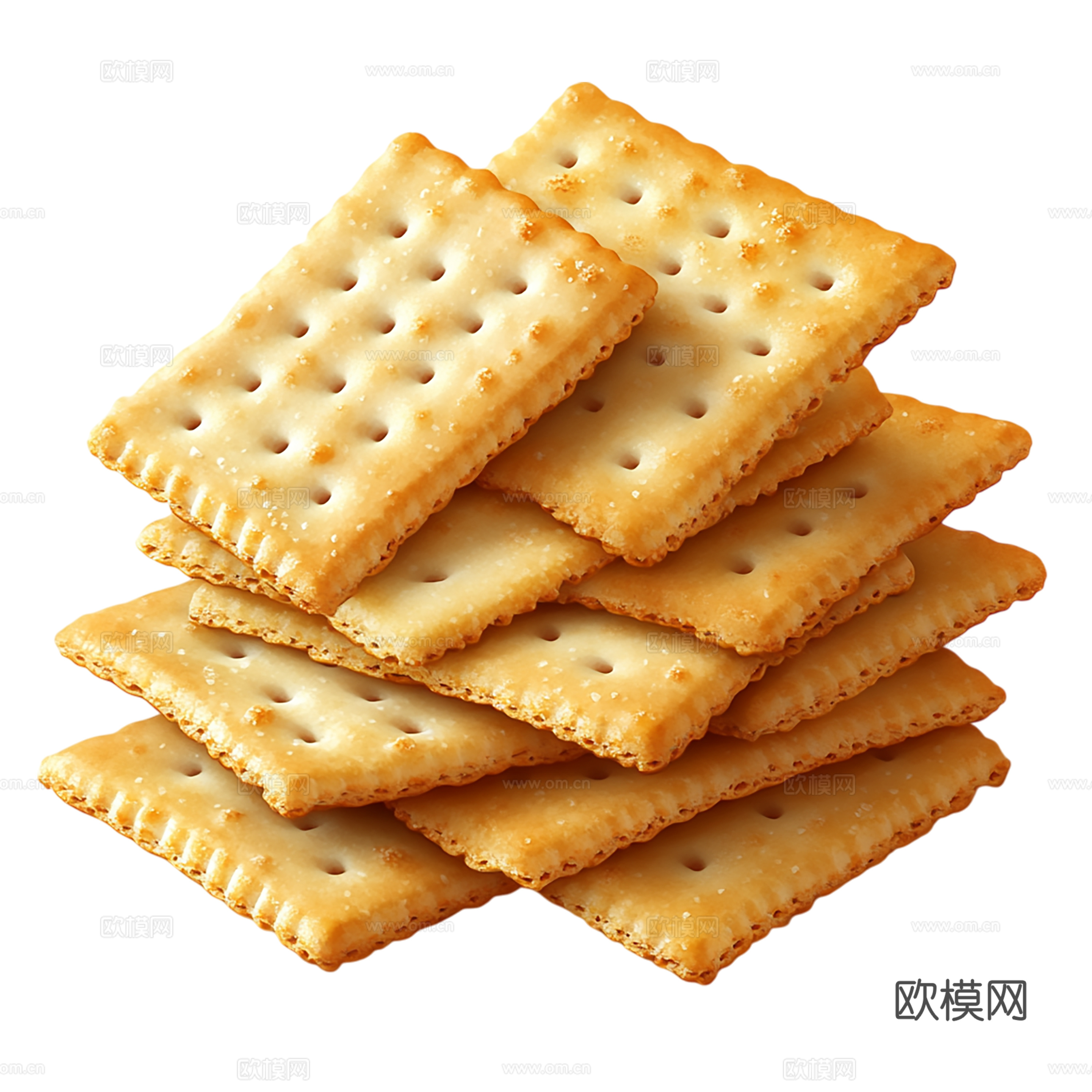 免抠饼干 梳打饼 四方饼干