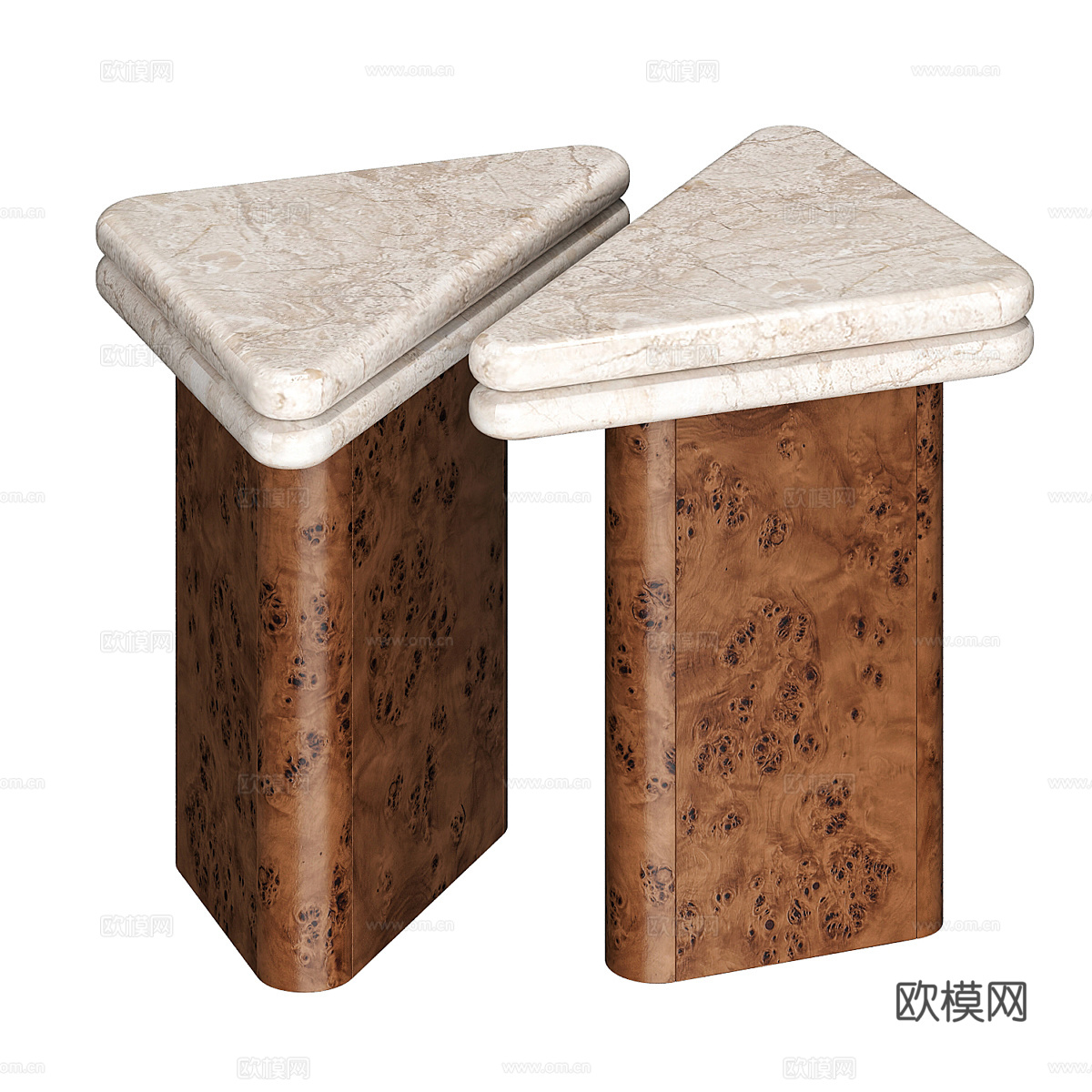 新中式中古风 Gia 边几3d模型
