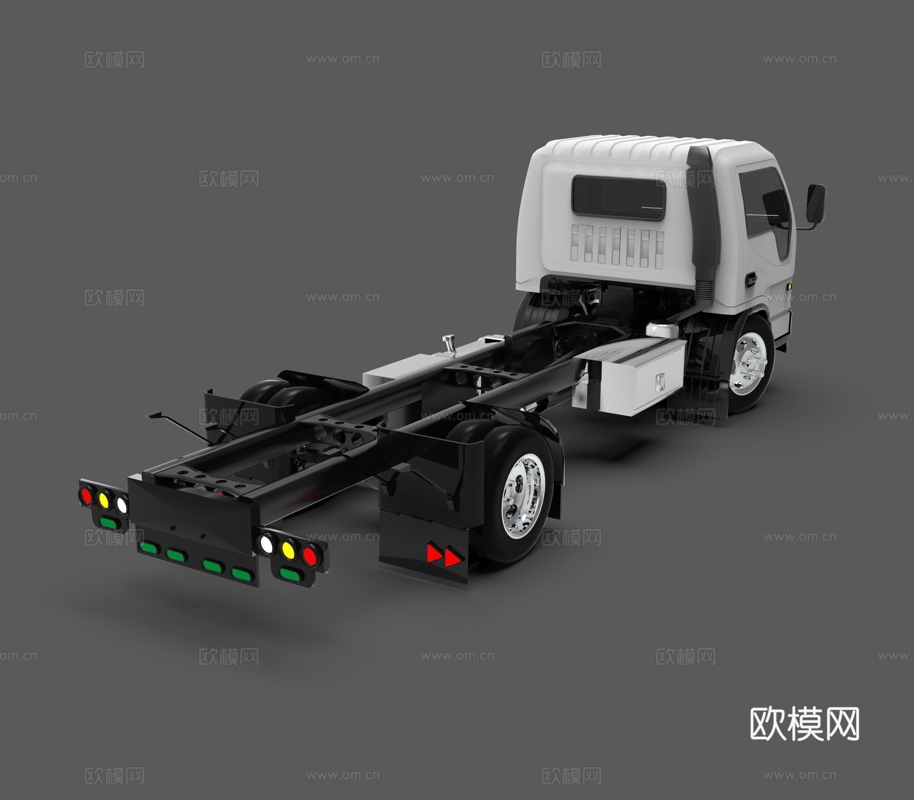 卡车 集卡 车头 运输车 货车3d模型