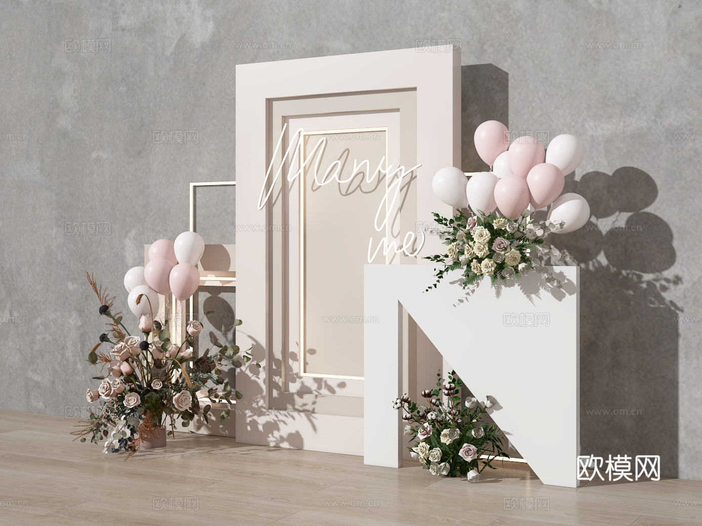 婚礼美陈3d模型