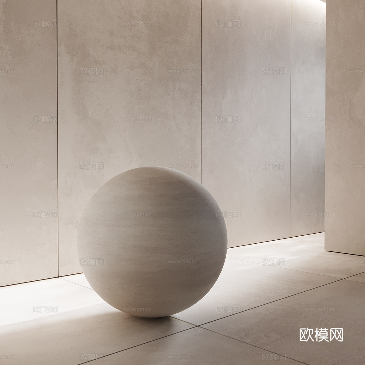 现代奶油风瓷砖 水泥砖 柔光砖3d模型-Pic-3