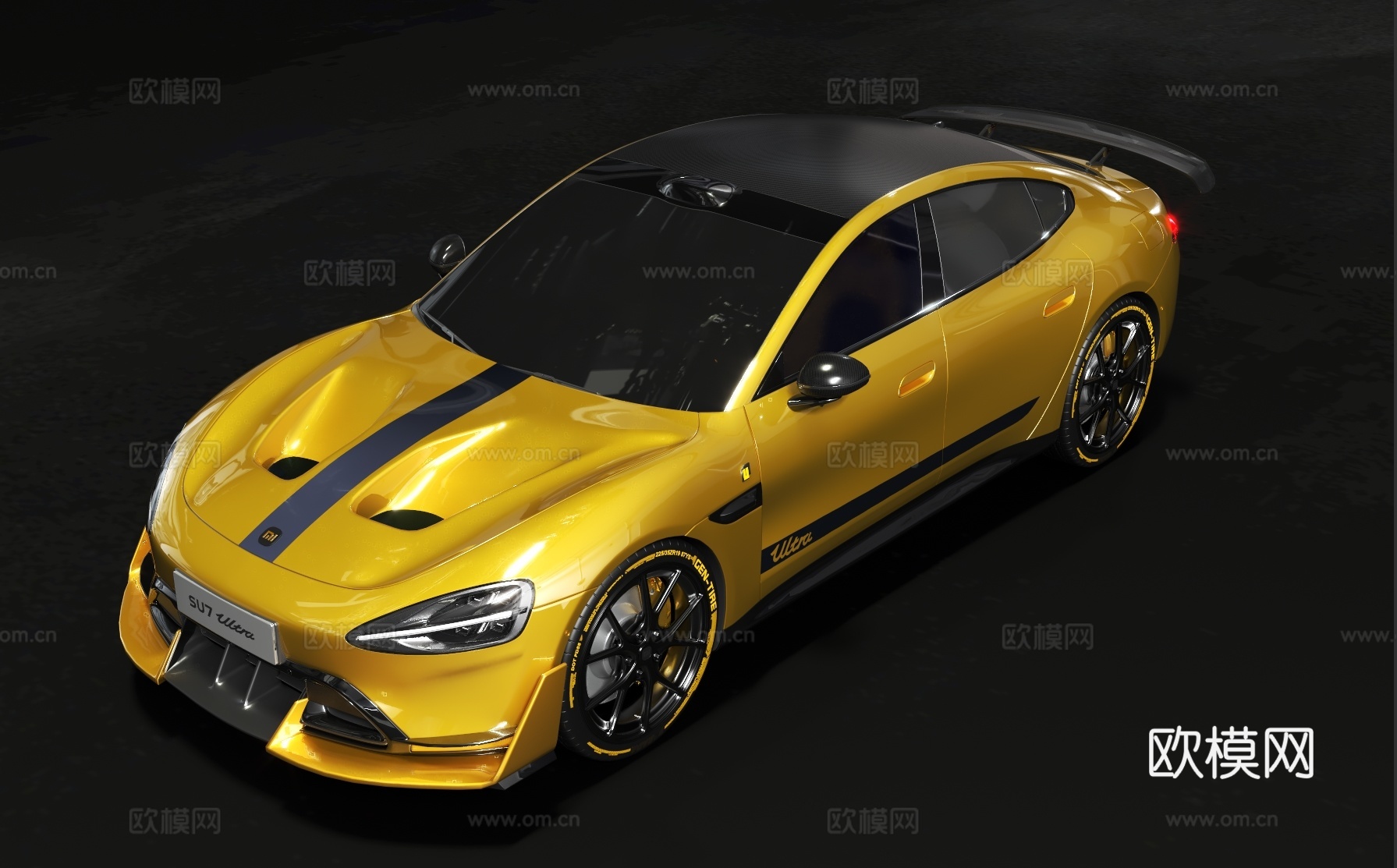 现在小米汽车 小米su7ultra3d模型