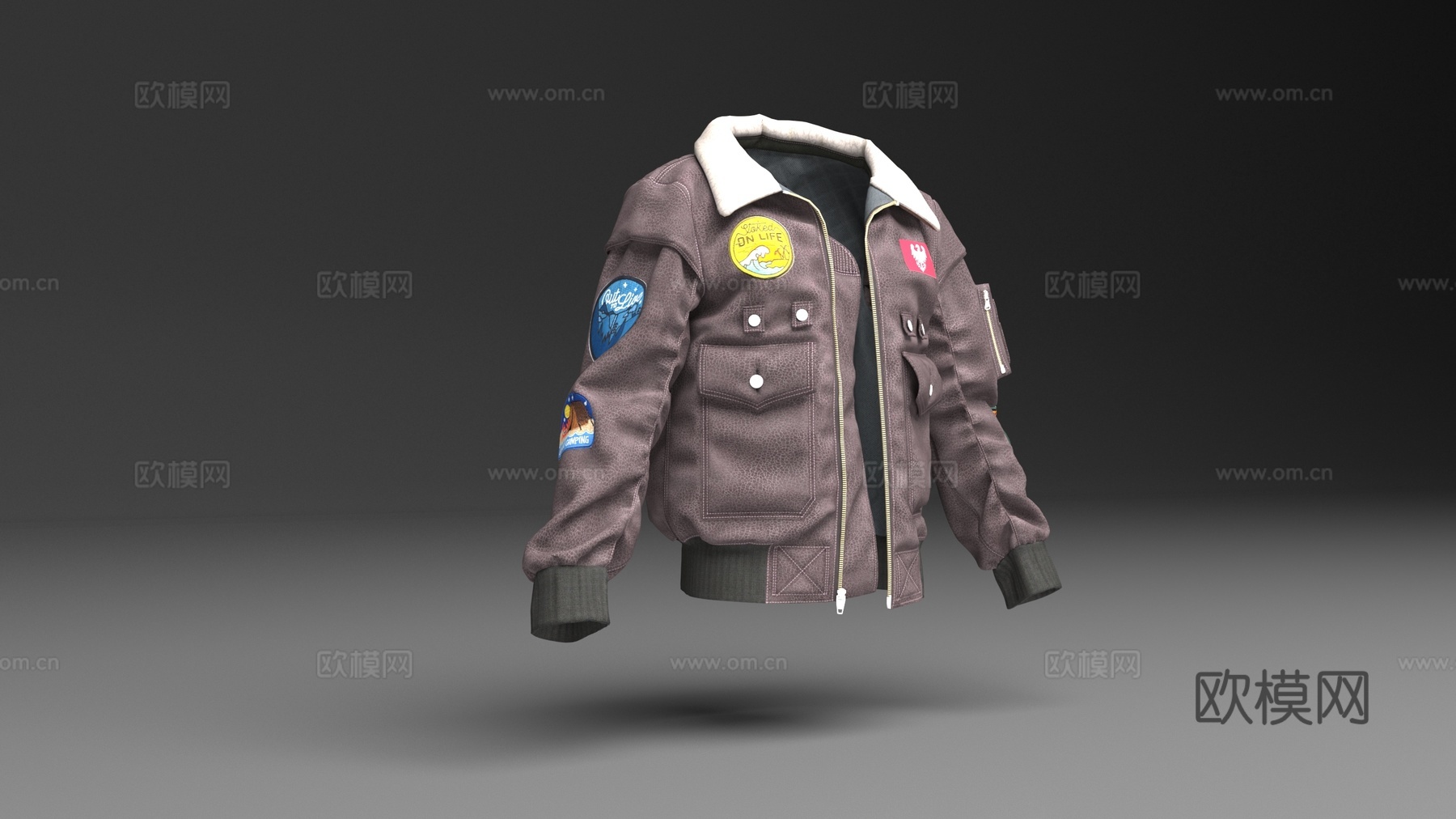 飞行夹克3d模型