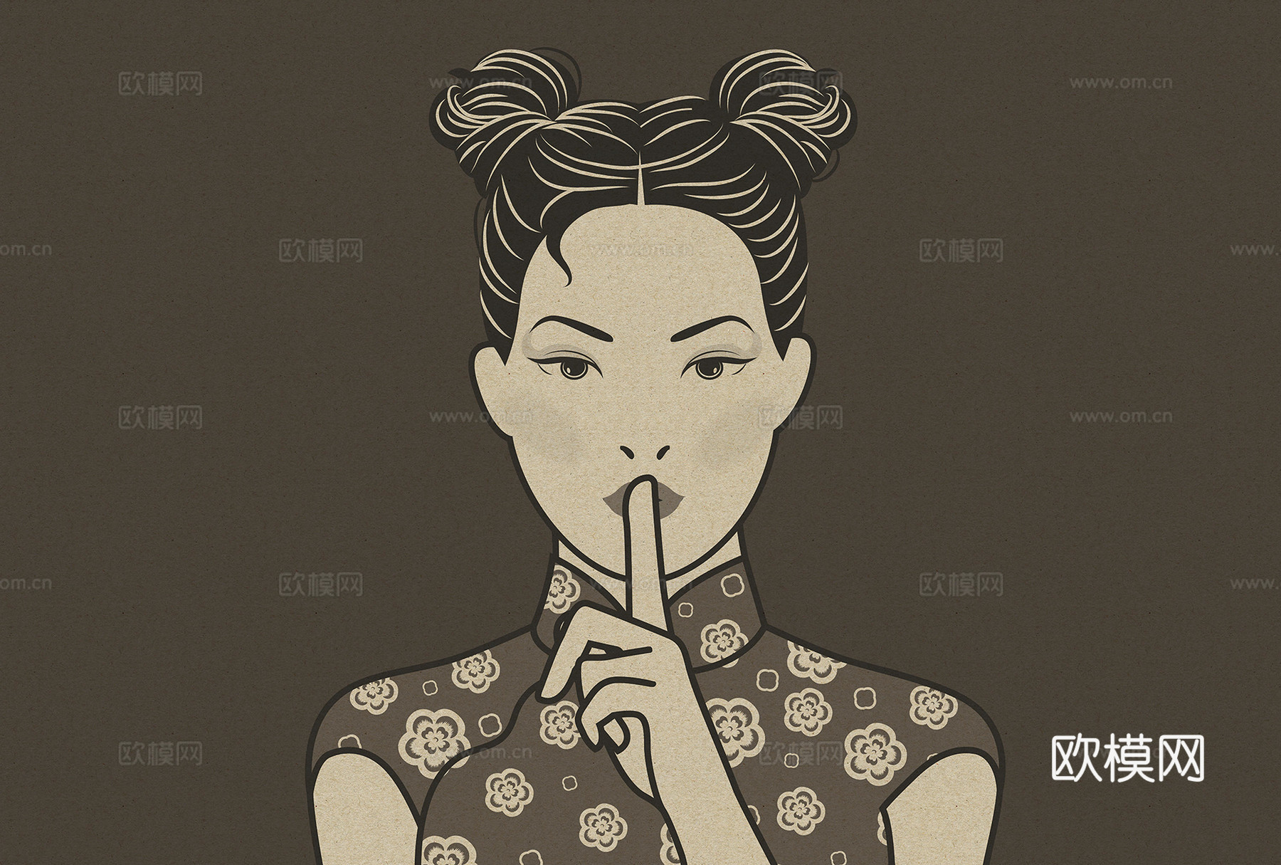 灰色人像壁纸