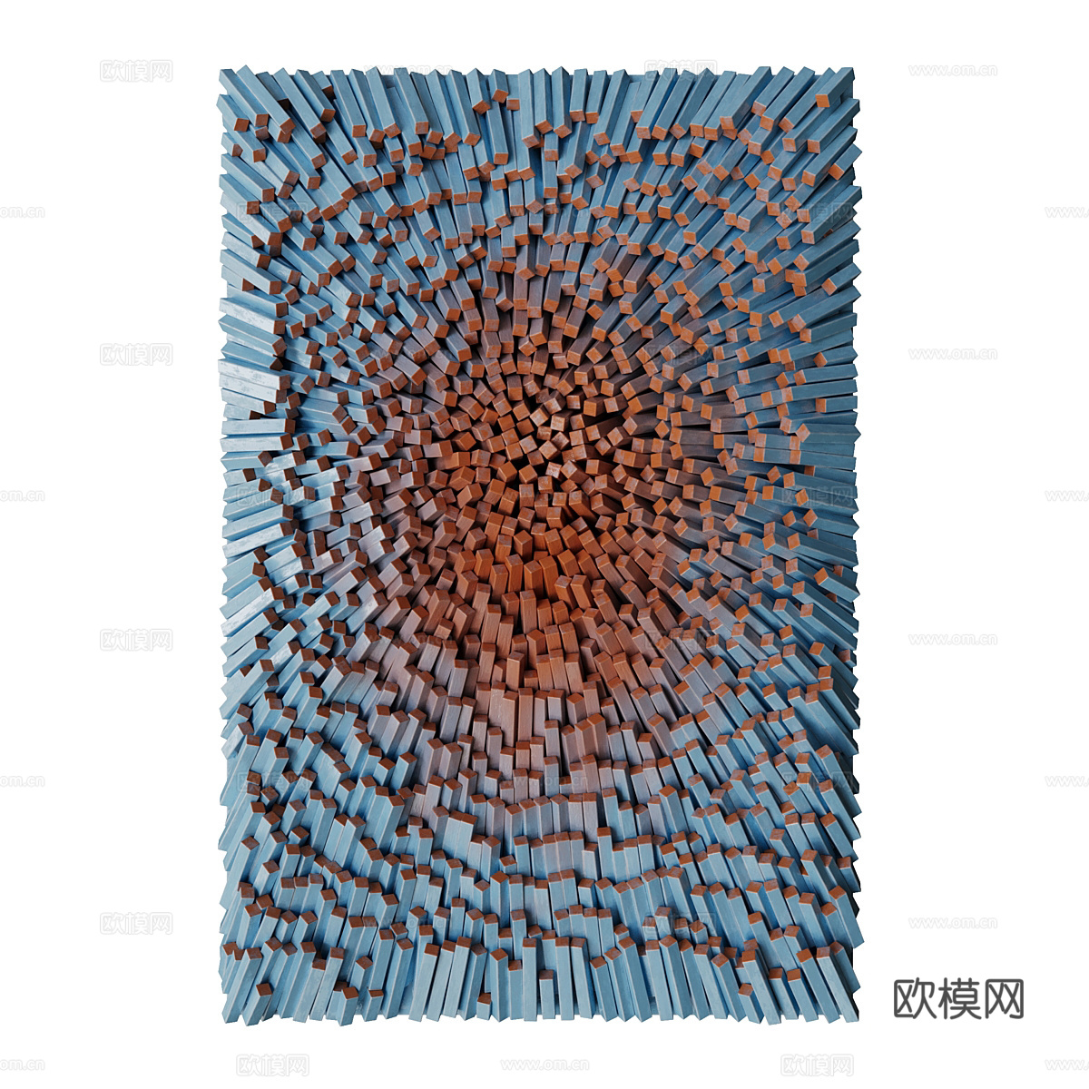现代意式极简艺术挂件3d模型
